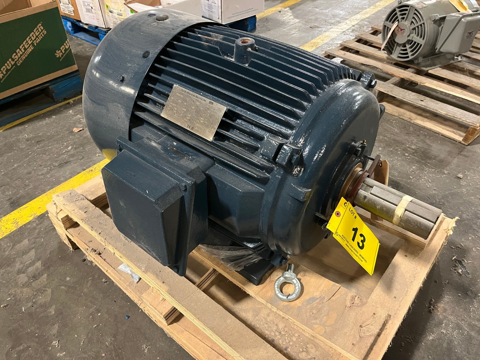 NORTH AMERICAN ELECTRIC AC INDUCTION MOTOR, 60HP, 1,190 RPM, 208-230/460V, 404T FRAME (PAPER MACHINE