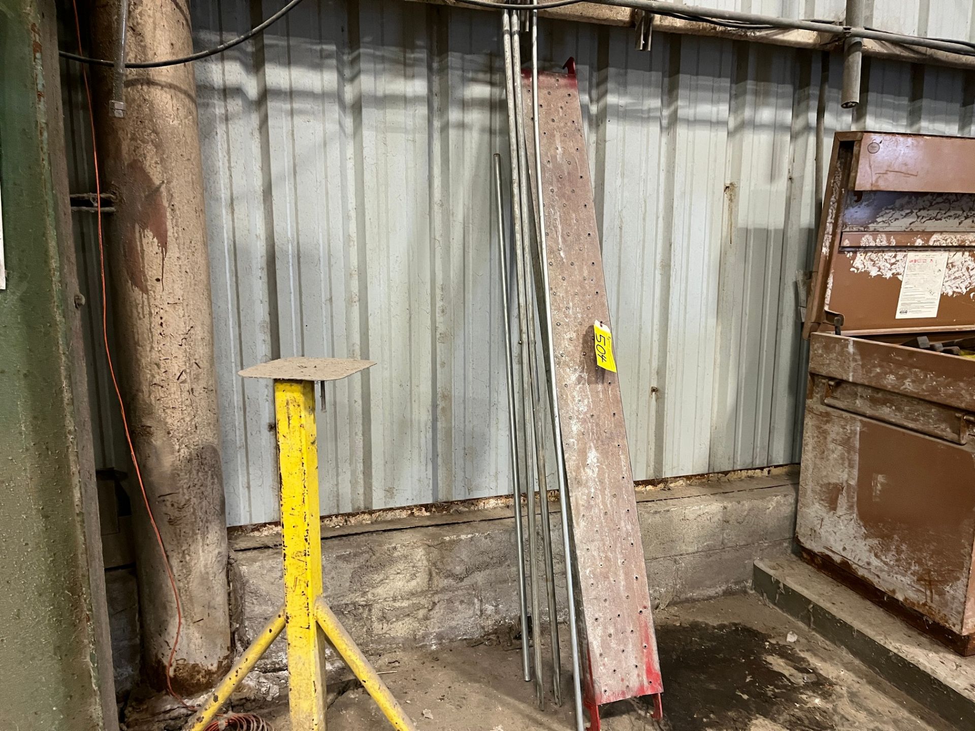 LOT OF SCAFFOLDING PLATFORMS, APPROX. 24', 20', 7' AND PIPES (PAPER MACHINE ROOM) - Image 3 of 3