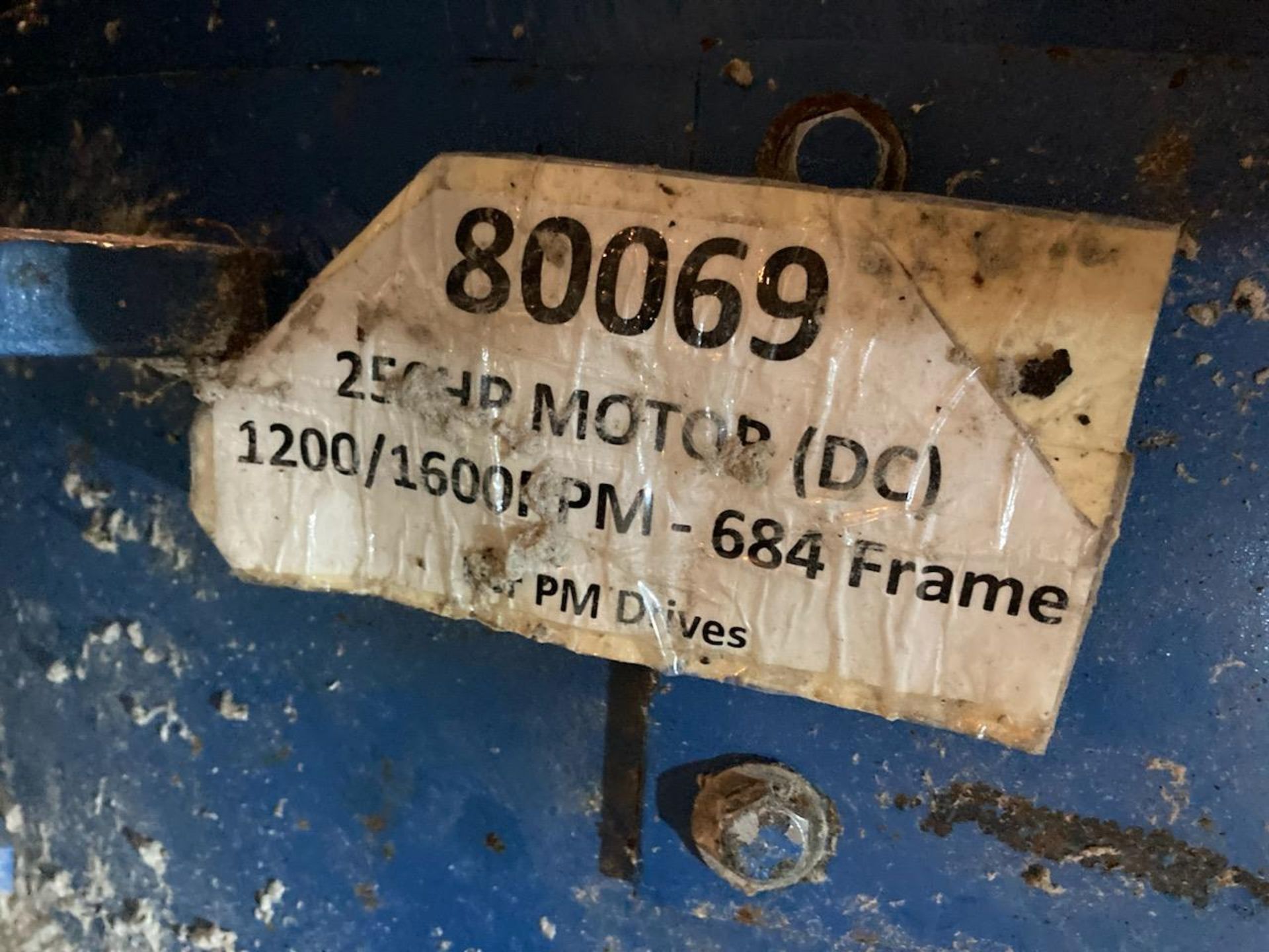 GE APPROX. 250HP MOTOR, 1,150 RPM, 500V (ON PAPER MACHINE) - Image 3 of 3