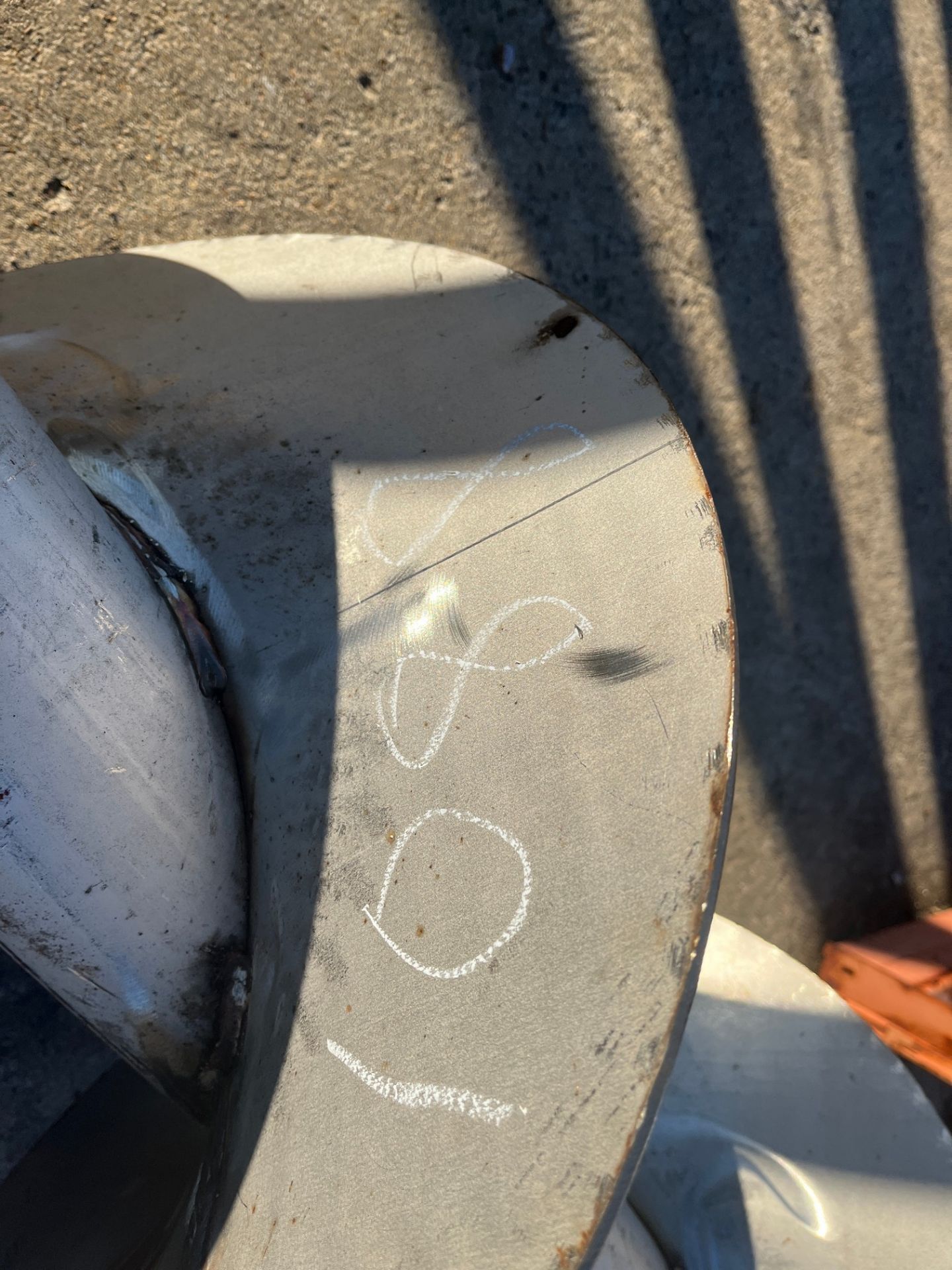 APPROX. 10' STAINLESS STEEL AUGER (CEMENT PLATE FORM NORTH YARD) - Image 2 of 2