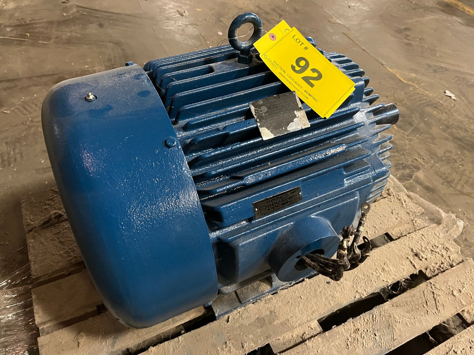 MARATHON 50HP MOTOR, 1,78- RPM, 460V, 364T FRAME (PAPER MACHINE BUILDING WAREHOUSE, ROW B28)