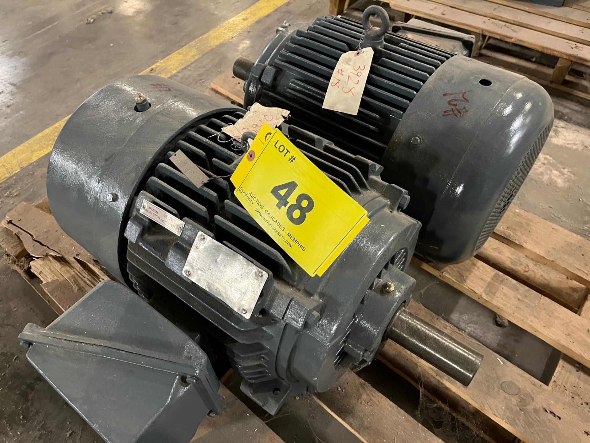 LOT OF (2) SIEMENS / WORLDWIDE 25HP MOTORS, 1,775 RPM, 230/460V, 284T FRAME (PAPER MACHINE