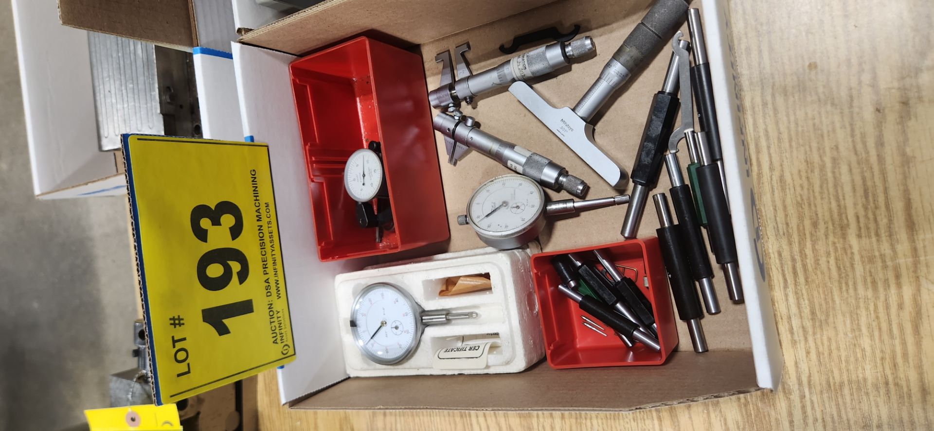 LOT DIAL GAUGES, PROBES, DEPTH GAUGES, ETC. (2 BOXES) - Image 2 of 3