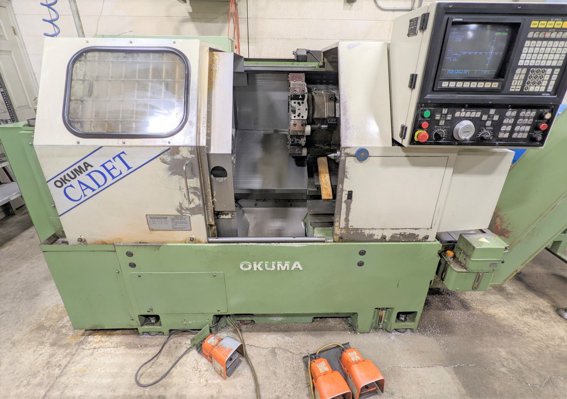 OKUMA CADET LNC8 CNC TURNING CENTER, CNC CONTROL, 10” 3-JAW CHUCK, TAILSTOCK, 12-STATION TURRET, 9. - Image 2 of 14