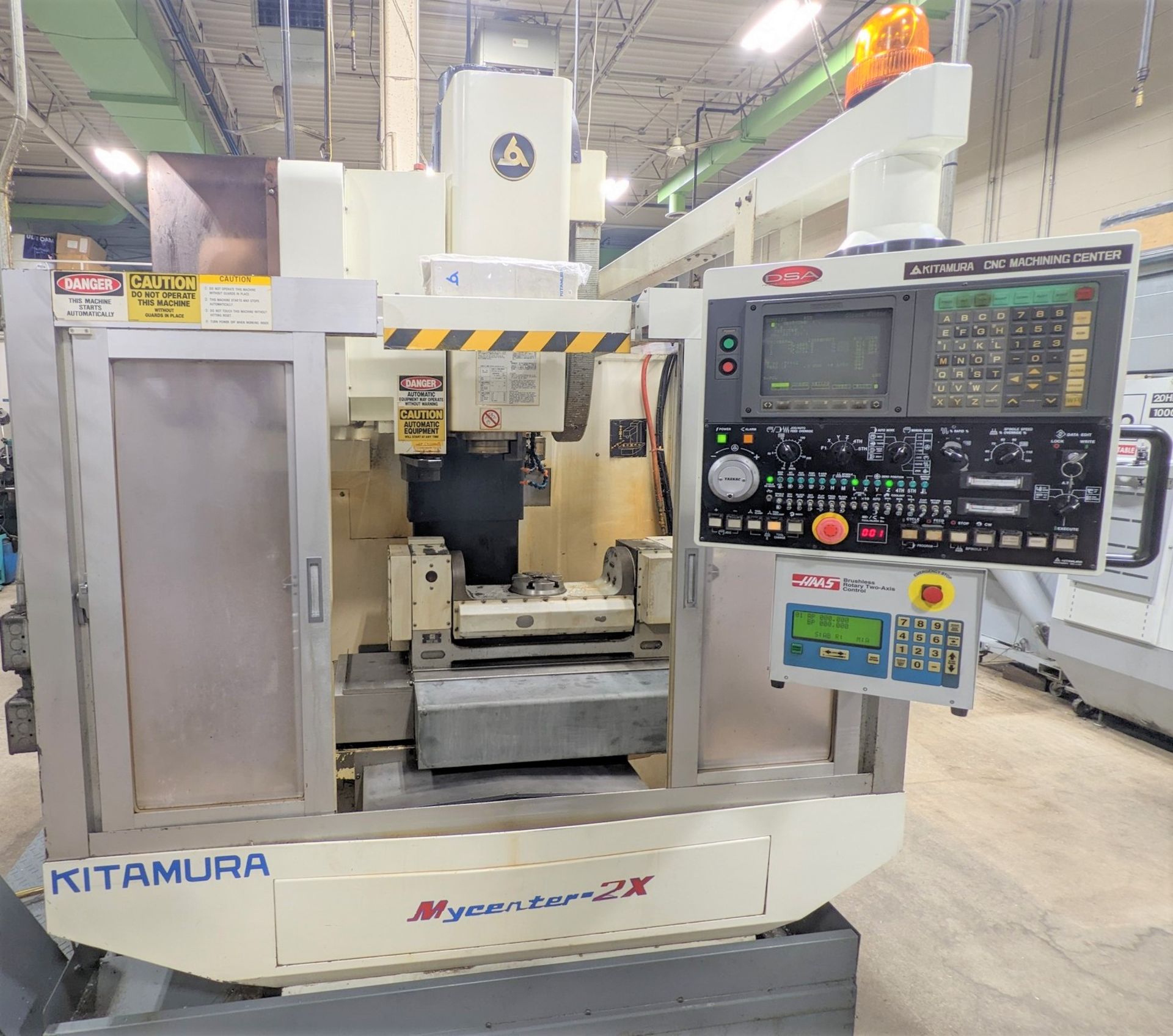 KITAMURA MYCENTER-2X 3+2-AXIS CNC VERTICAL MACHINING CENTER, CNC CONTROL, TRAVELS: X-23”, Y-20”, Z- - Image 2 of 18