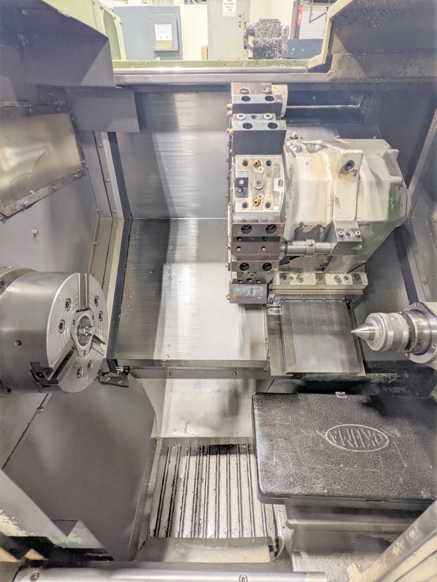 OKUMA CADET LNC8 CNC TURNING CENTER, CNC CONTROL, 10” 3-JAW CHUCK, TAILSTOCK, 12-STATION TURRET, 9. - Image 3 of 14