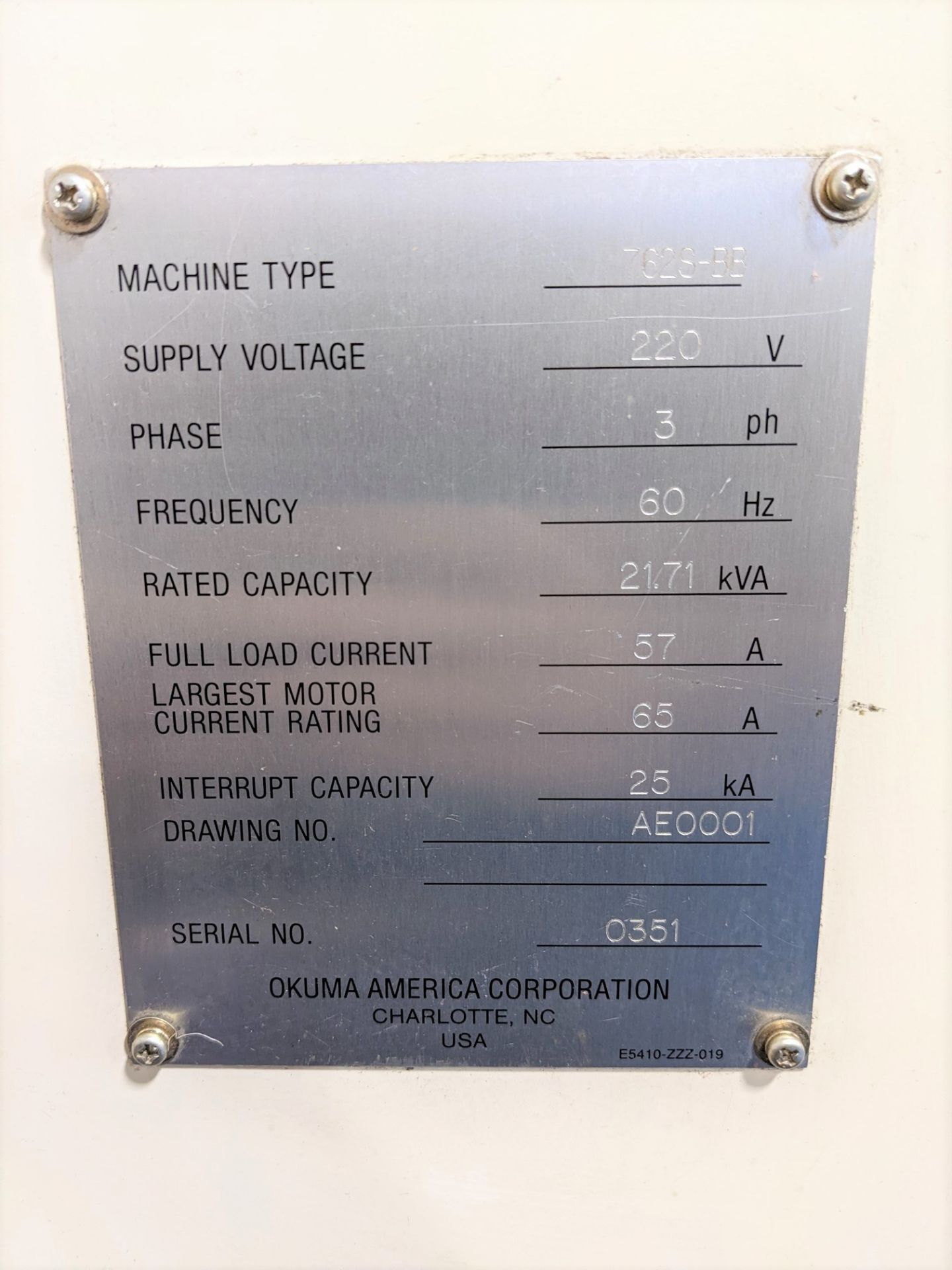 OKUMA CROWN 762S-BB CNC TURNING CENTER, OSP700L CNC CONTROL, 9” 3-JAW CHUCK, TAILSTOCK, 12-STATION - Image 8 of 14