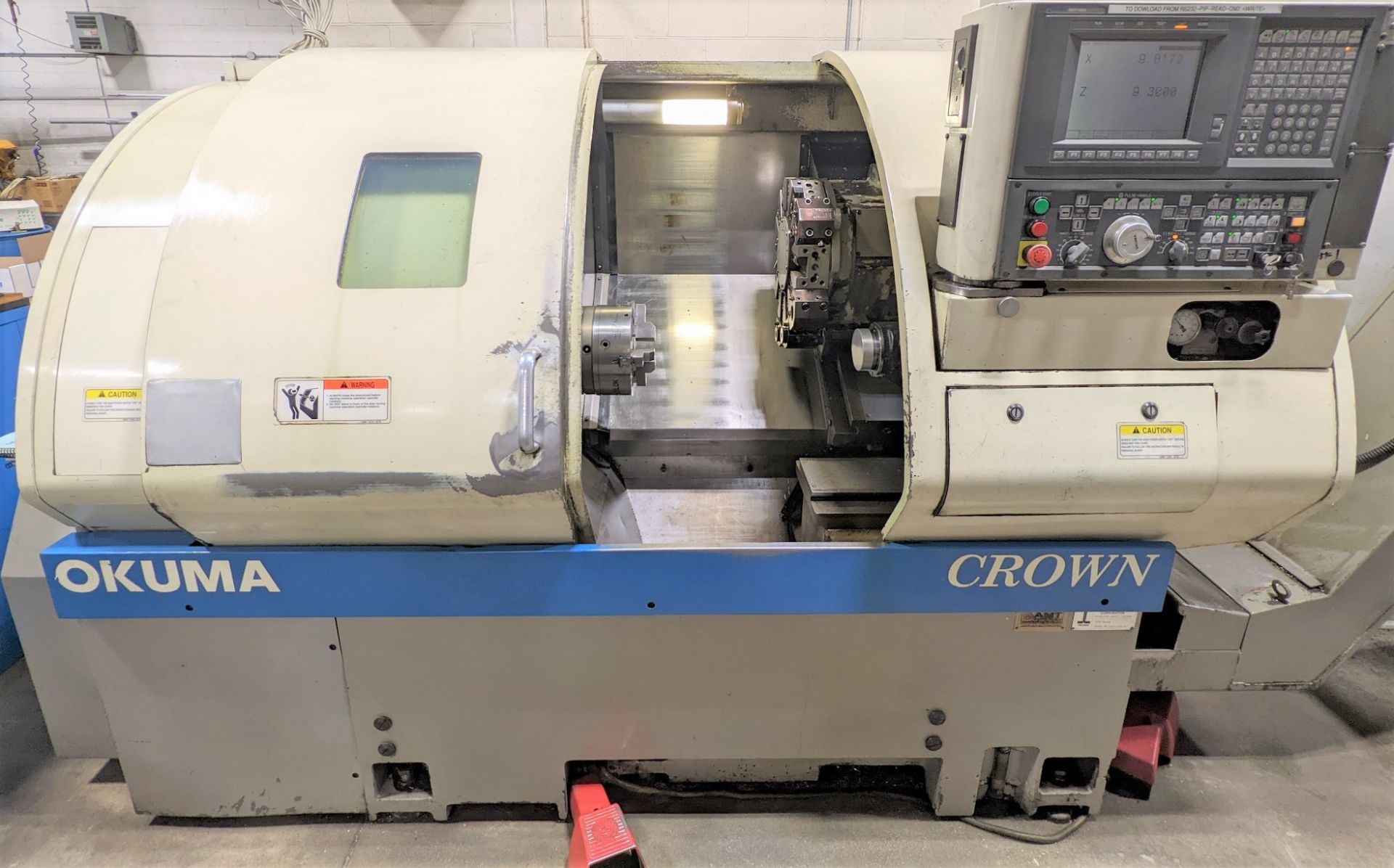 OKUMA CROWN 762S-BB CNC TURNING CENTER, OSP700L CNC CONTROL, 9” 3-JAW CHUCK, TAILSTOCK, 12-STATION - Image 2 of 14