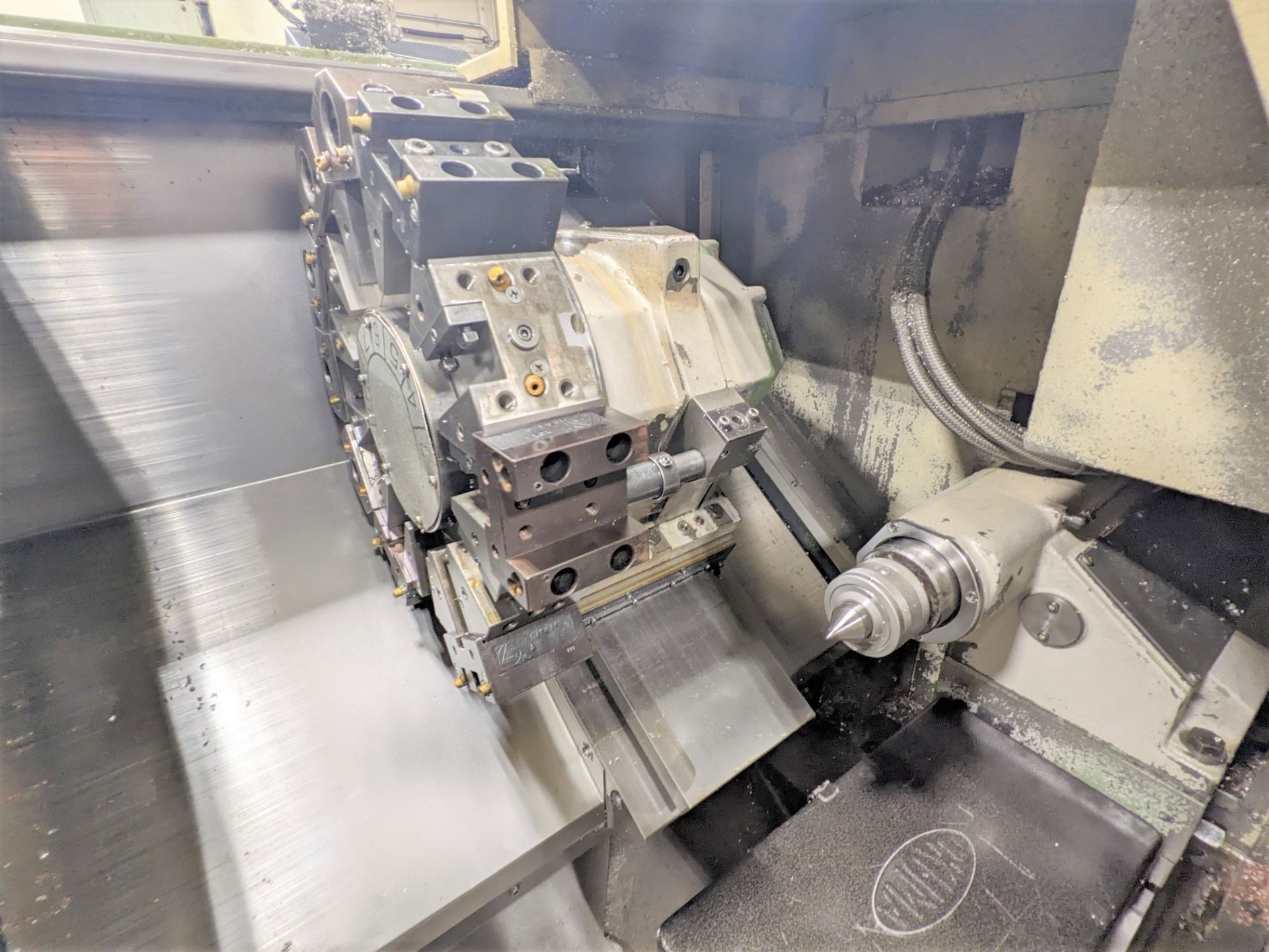 OKUMA CADET LNC8 CNC TURNING CENTER, CNC CONTROL, 10” 3-JAW CHUCK, TAILSTOCK, 12-STATION TURRET, 9. - Image 5 of 14