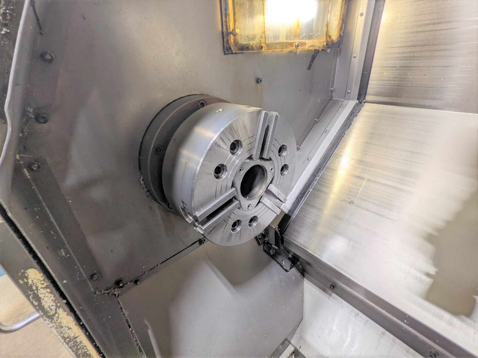 OKUMA CADET LNC8 CNC TURNING CENTER, OSP700M CNC CONTROL, 10” 3-JAW CHUCK, TAILSTOCK, 12-STATION - Image 4 of 13