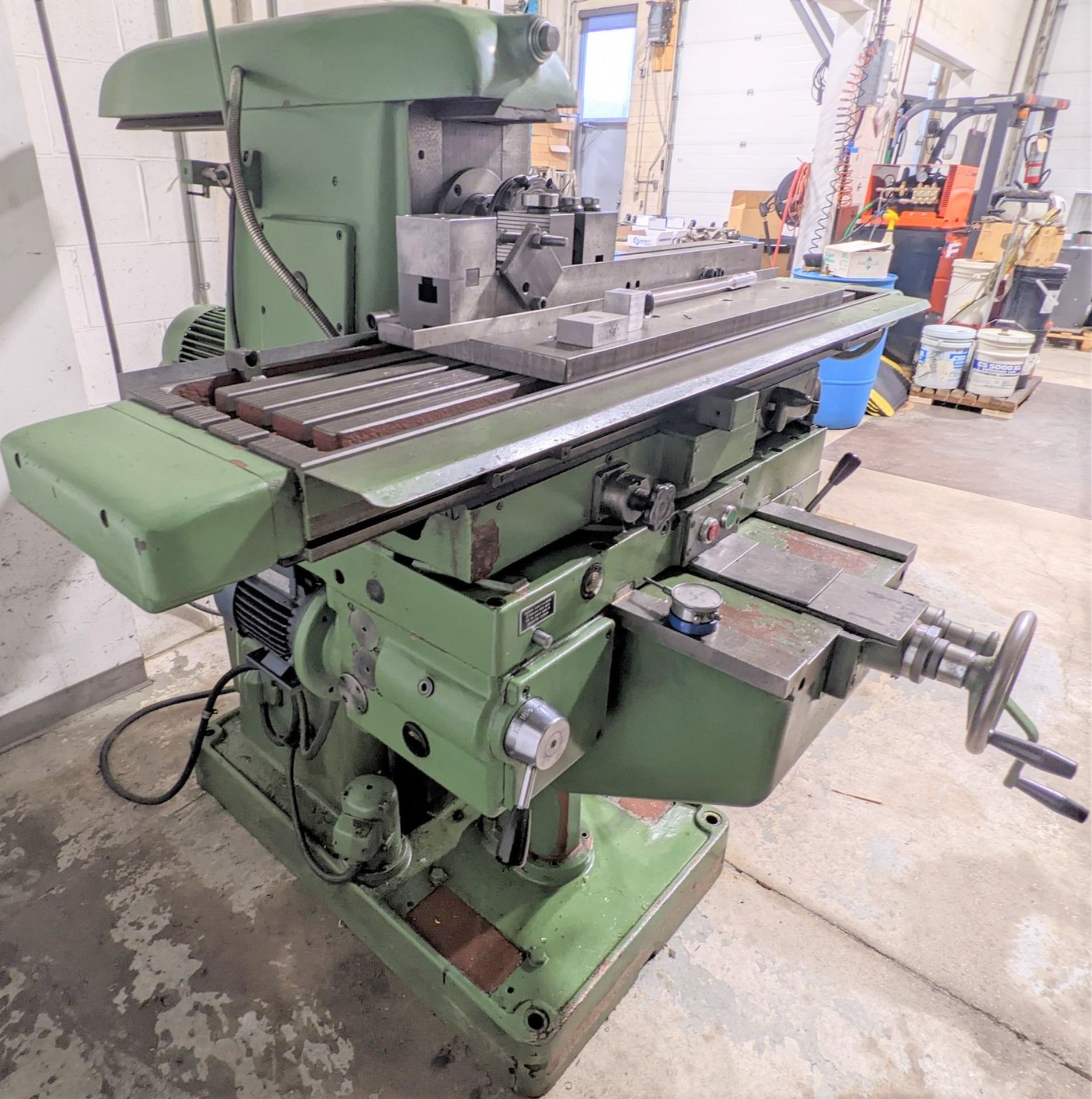 TOS FA-3AU HORIZONTAL MILLING MACHINE, 10” X 54” TABLE, 2,000 RPM, S/N 3005, UNIVERSAL MILLING - Image 3 of 9