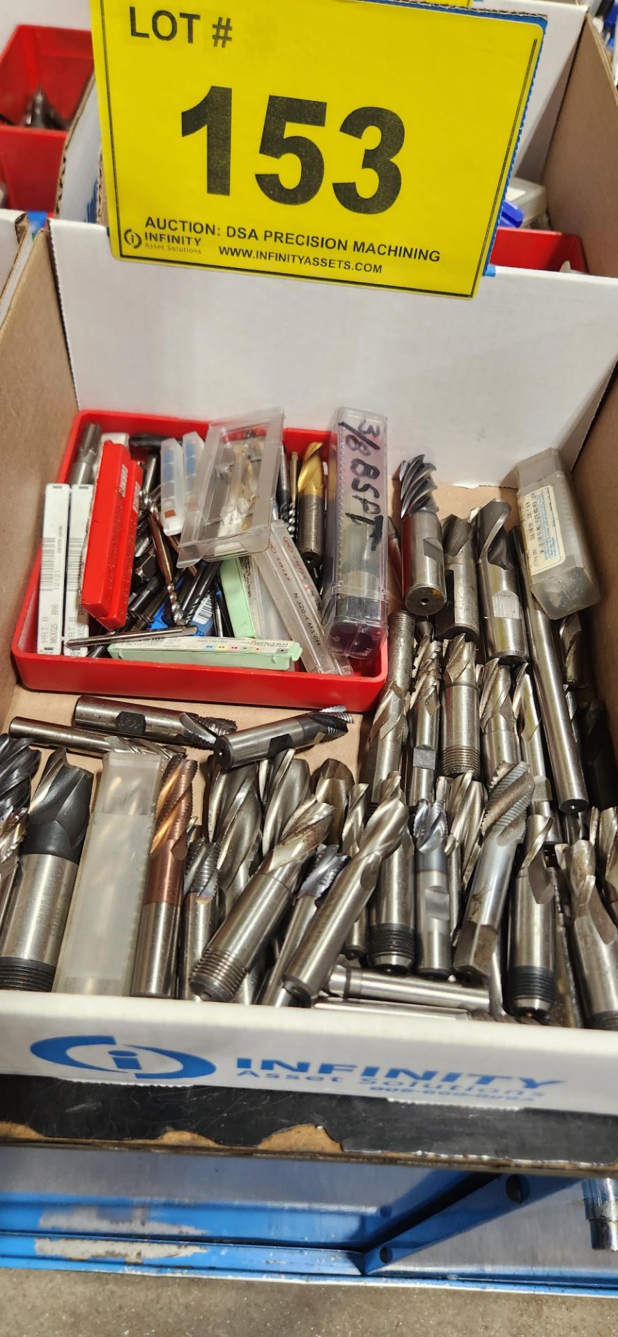 LOT ASST. DRILLS, END MILLS, ETC. (2 BOXES) - Image 2 of 3