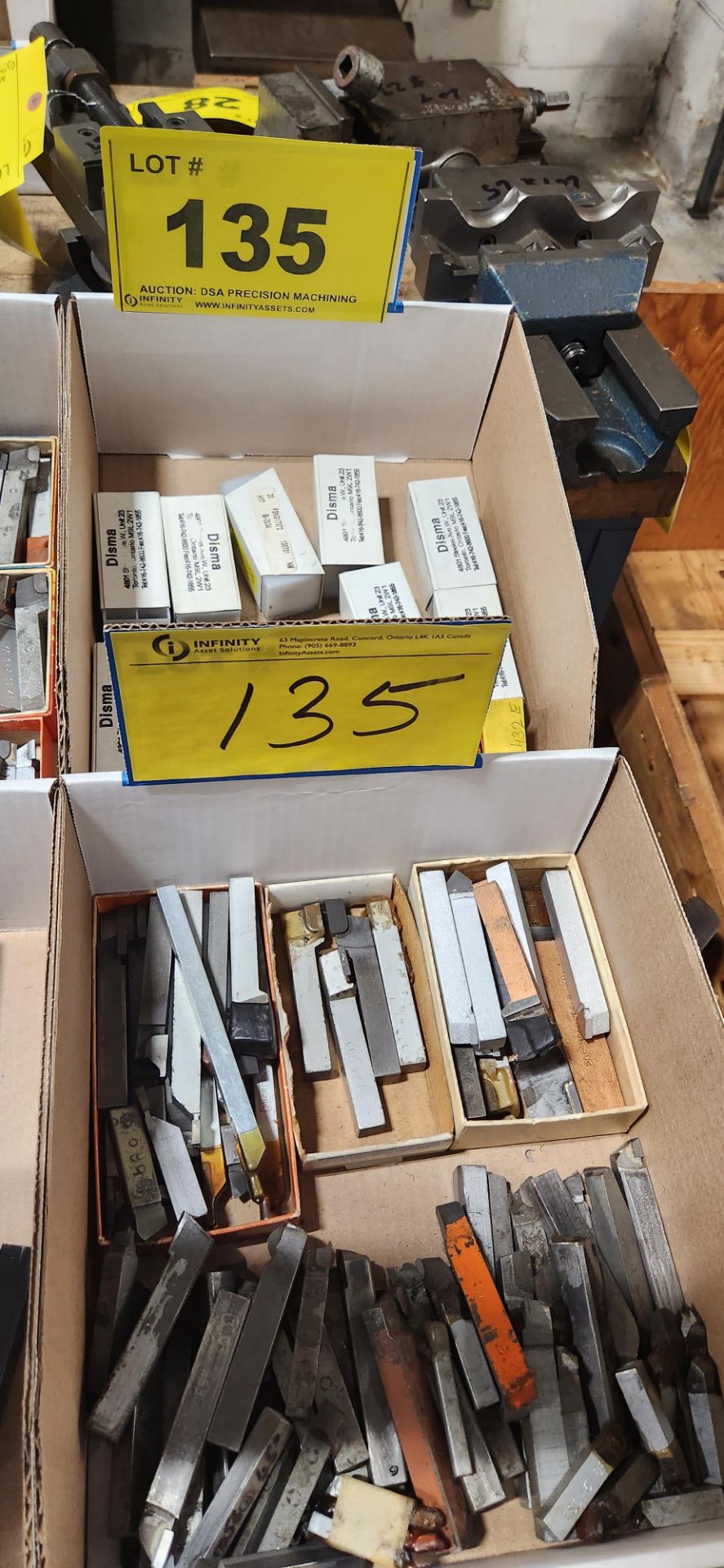 LOT ASST. CUTTING TOOLS (2 BOXES)