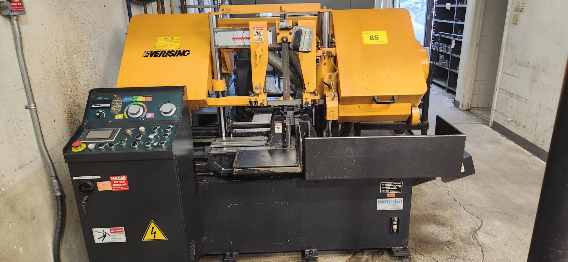 2007 EVERISING H-260HB HORIZONTAL AUTOMATIC BANDSAWS, S/N 10416 (NOTE: TRANSFORMER SOLD - Image 8 of 13