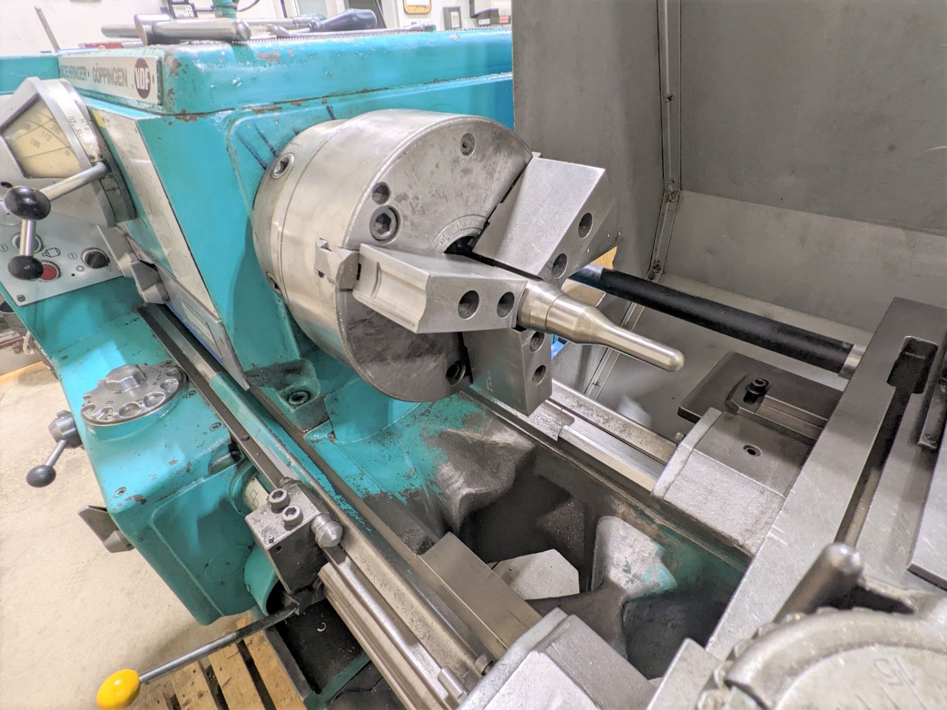 VDF BOEHRINGER GOPPINGEN LATHE, ACU-RITE 2-AXIS DRO, 10” 3-JAW CHUCK, 22” SWING, 60” BED, TOOL POST, - Image 3 of 24