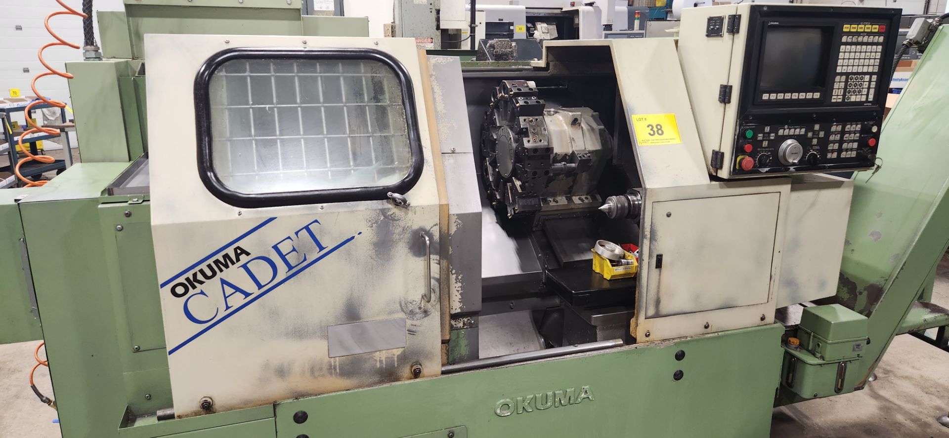 OKUMA CADET LNC8 CNC TURNING CENTER, CNC CONTROL, 10” 3-JAW CHUCK, TAILSTOCK, 12-STATION TURRET, 9. - Image 9 of 14