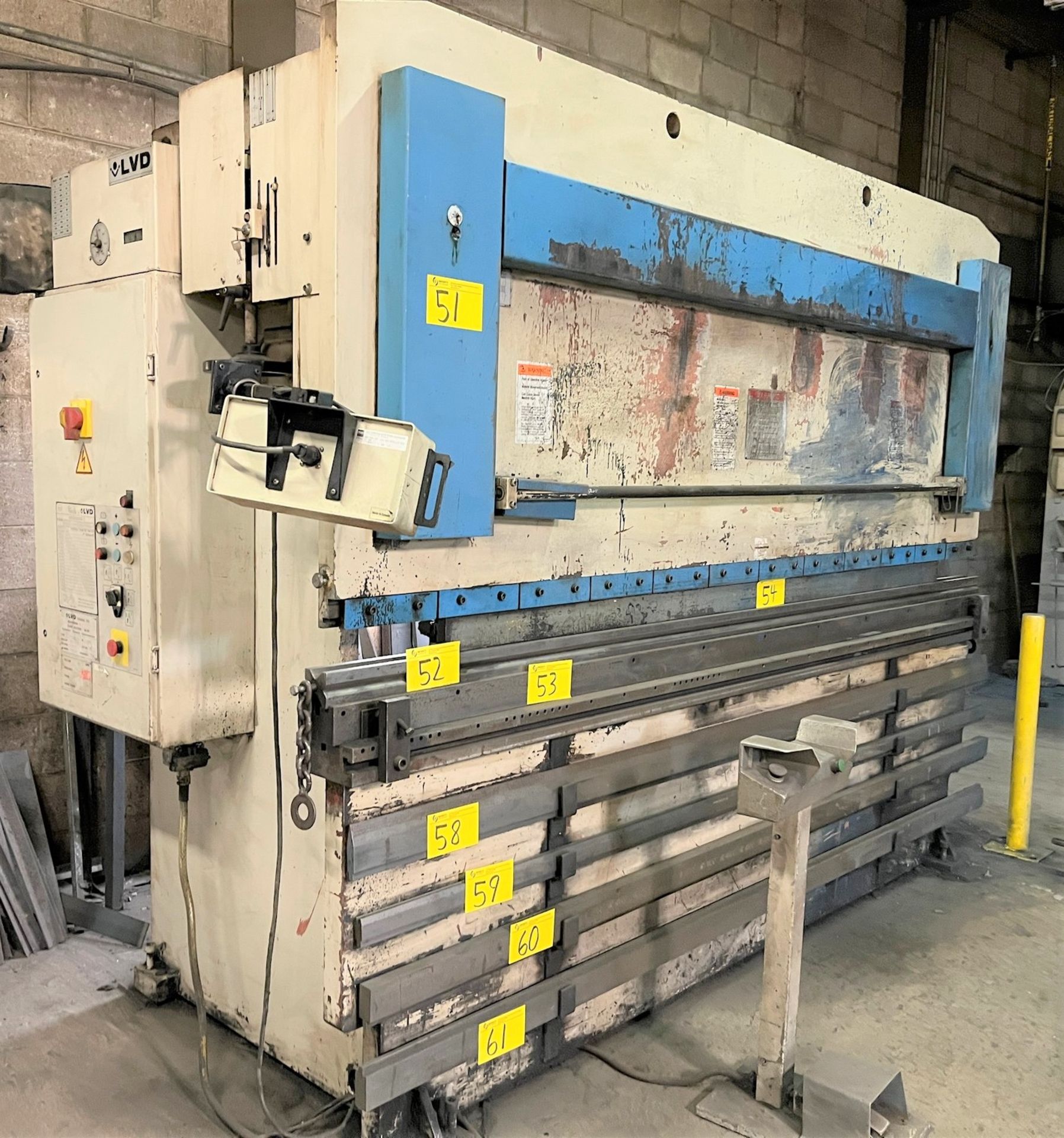 LVD PPT 100/30 HYDRAULIC PRESS BRAKE, 110-TON X 10' CAP., HURCO AUTOBEND 5S BACK GAUGE, S/N 17903 (