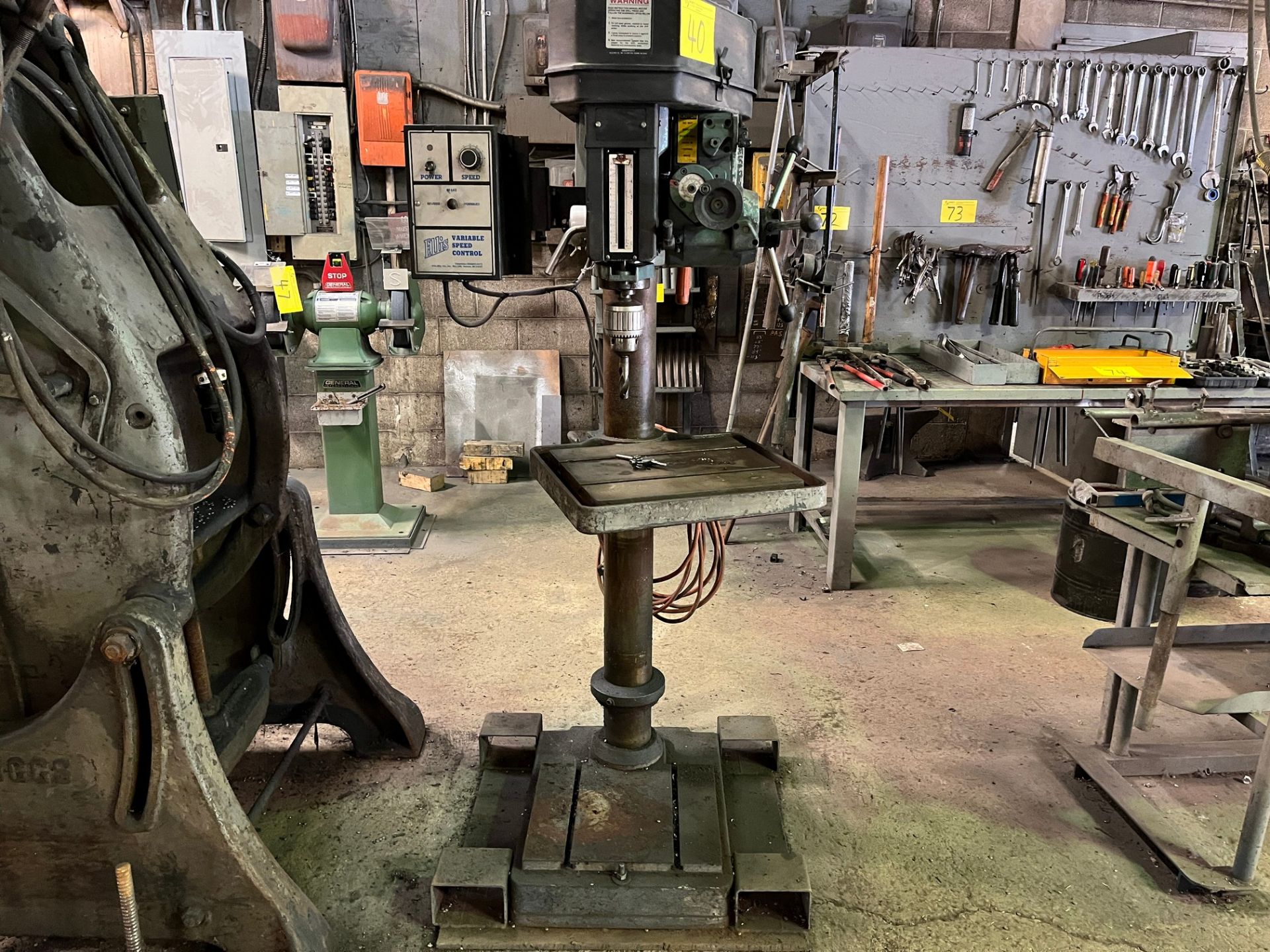 ELLIS MODEL 12000 VARIABLE SPEED DRILL PRESS (RIGGING FEE $50)