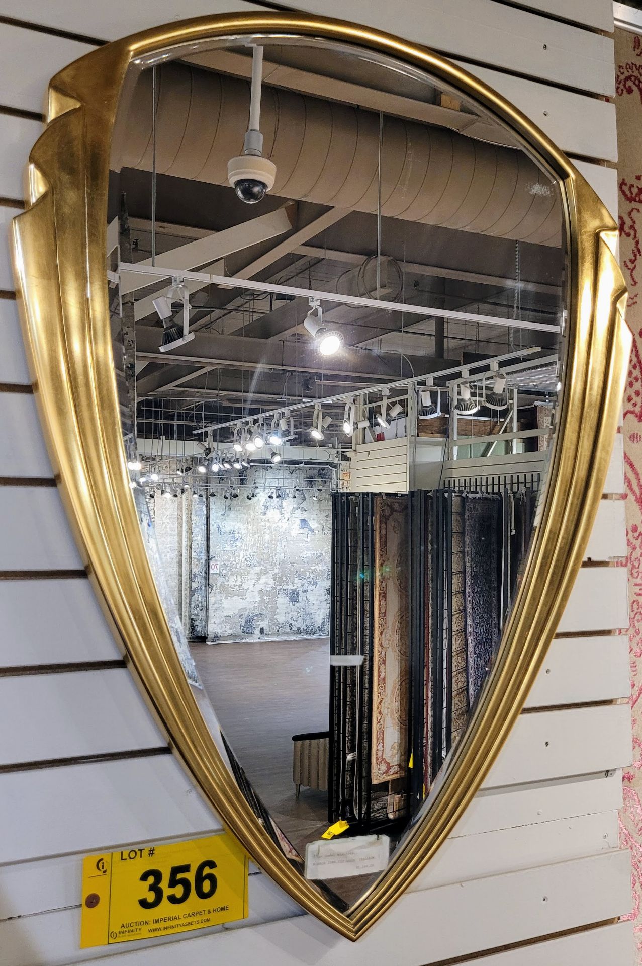 GOLD FRAME MIRROR - MSRP $1,099.00 (FLOOR MODEL AS-IS)