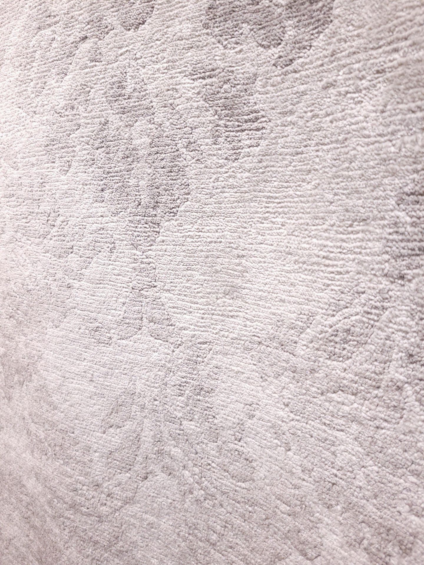 8' X 10' OPAL WHITE/SILVER BAMBOO HAND KNOTTED - MSRP $5,897.00 - INVENTORY CODE: OPUUA752SKWS - Image 3 of 5