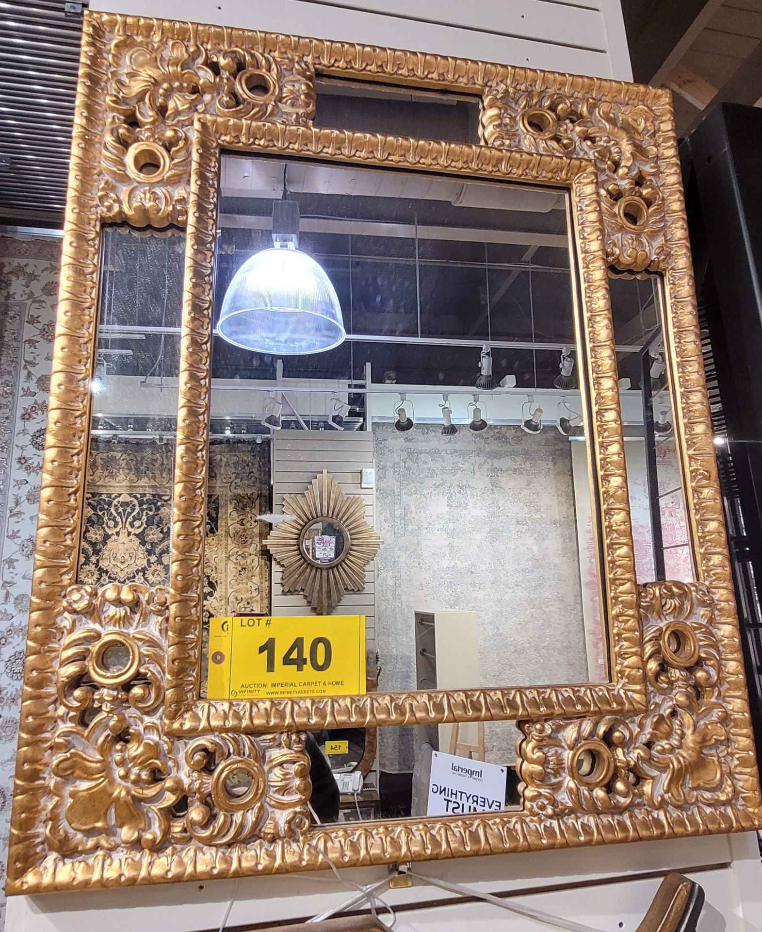 GOLD MIRROR, MSRP $2199 (FLOOR MODEL AS-IS)