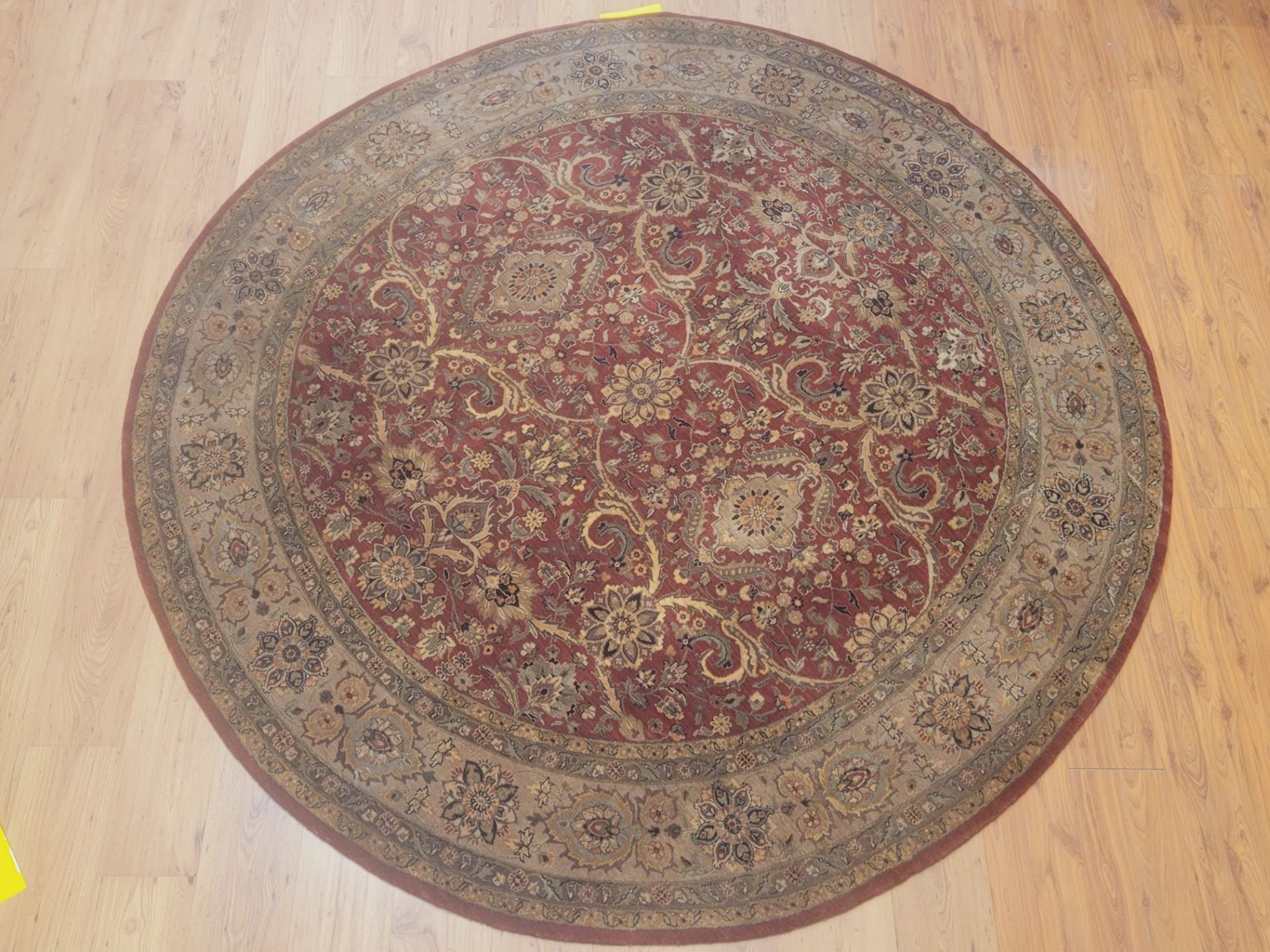 8' ROUND - 100% WOOL HAND KNOTTED IN INDIA - MSRP $7,198.00 (LOCATED IN GALLERY FIVE) INVENTORY