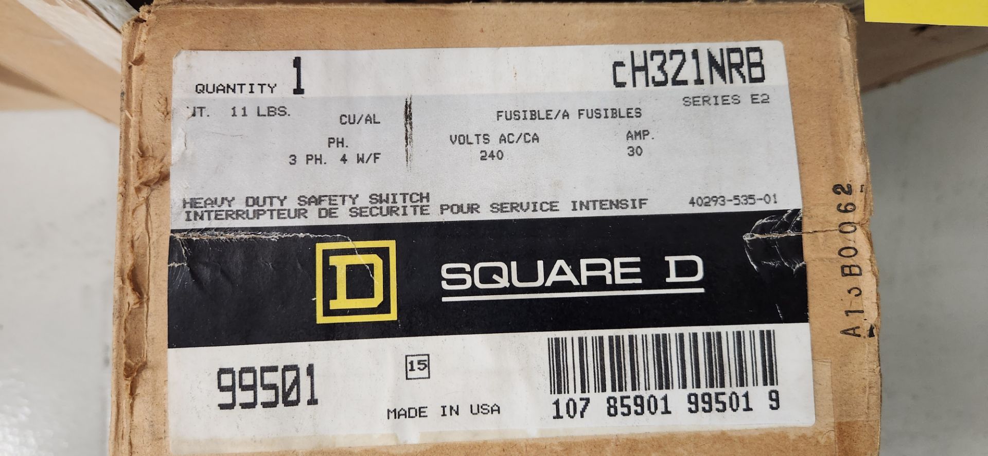 LOT OF SQUARE D CH321NRB HEAVY DUTY SAFETY SWITCH, FEDERAL PIONEER R1332SN SWITCHMATIC SAFETY - Image 2 of 5