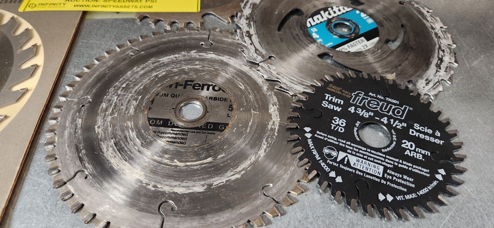 LOT OF (13) ASST. SIZED SAW BLADES (MAKITA, BLACK & DECKER, FREUD, SKIL) - Image 4 of 4