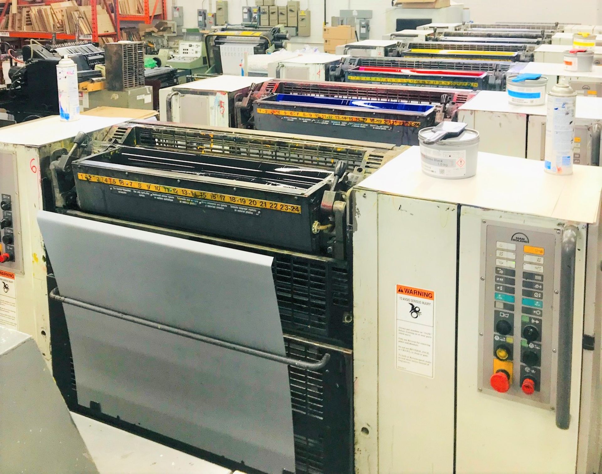 1995 MAN ROLAND 300 6-COLOUR OFFSET PRINTING PRESS, MODEL R306, S/N 25152B, TOTAL SHEET COUNT - Image 4 of 53