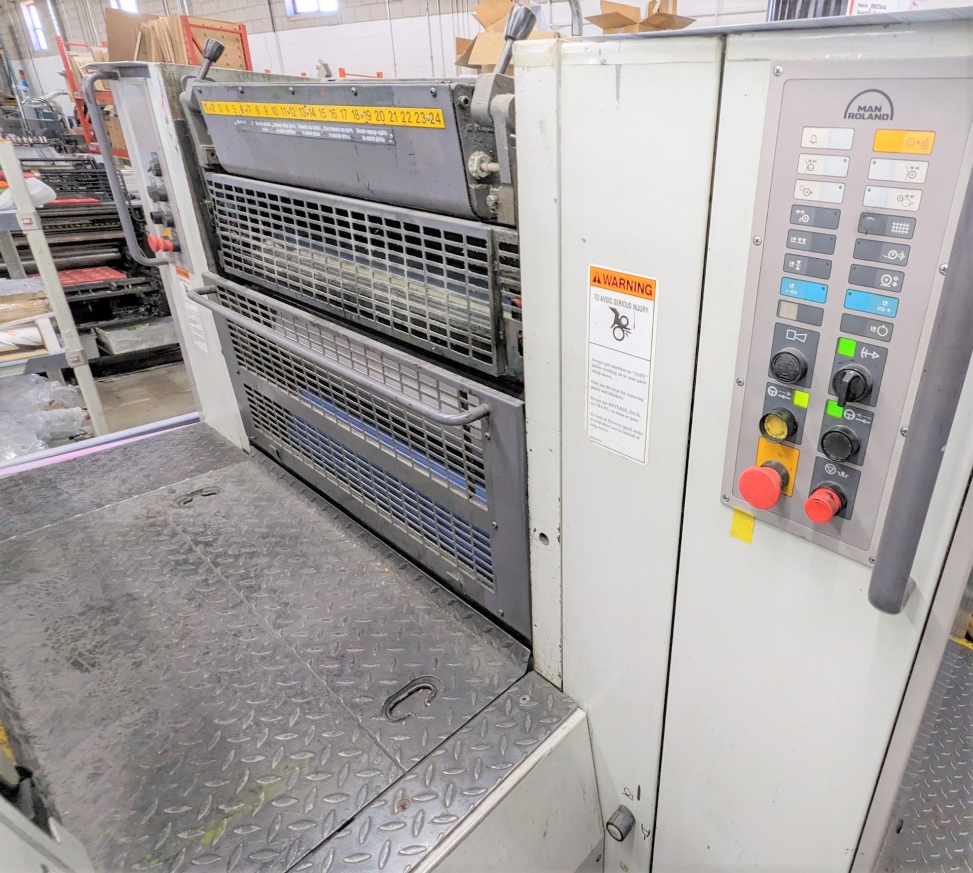 1995 MAN ROLAND 300 6-COLOUR OFFSET PRINTING PRESS, MODEL R306, S/N 25152B, TOTAL SHEET COUNT - Image 35 of 53