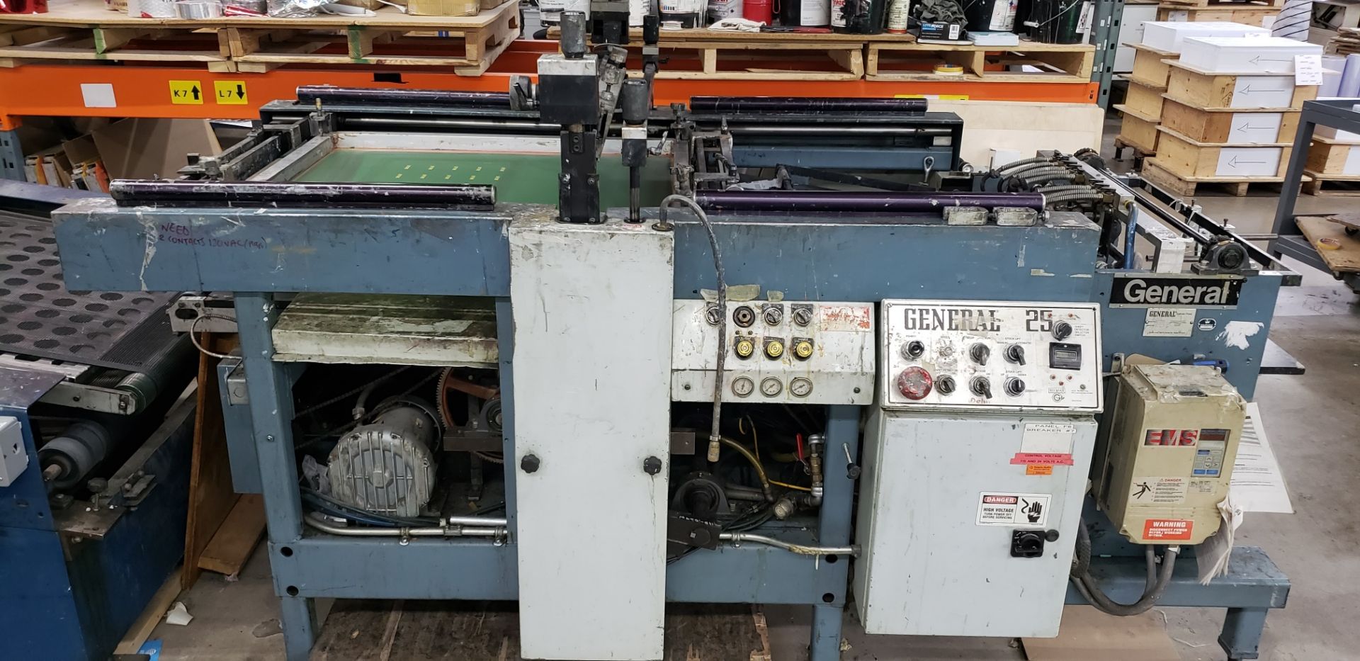 GENERAL SHEET FED SCREEN PRESS W/ UV DRYER - Image 16 of 16