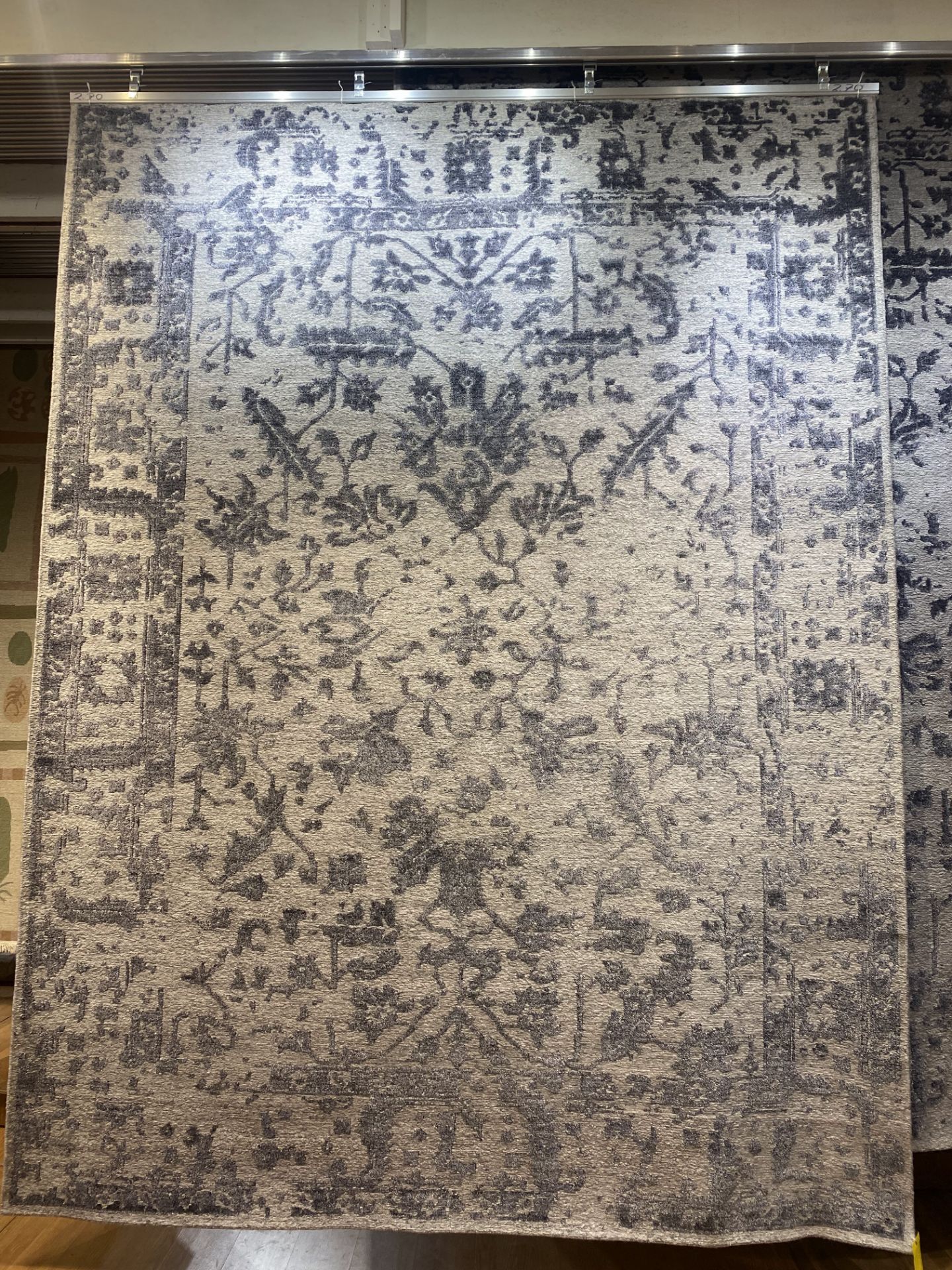 9' X 12' ART. SILK HAND KNOTTED IN INDIA - MSRP $5,779.00 - INVENTORY CODE: MROW2695GRBK