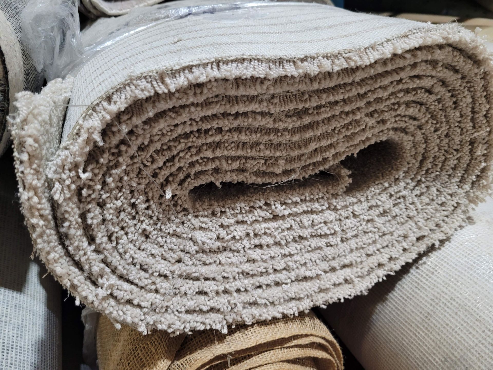 LOT - ASSORTED BROADLOOM ROLLS, RENANTS, DAMAGED RUGS - Image 7 of 20