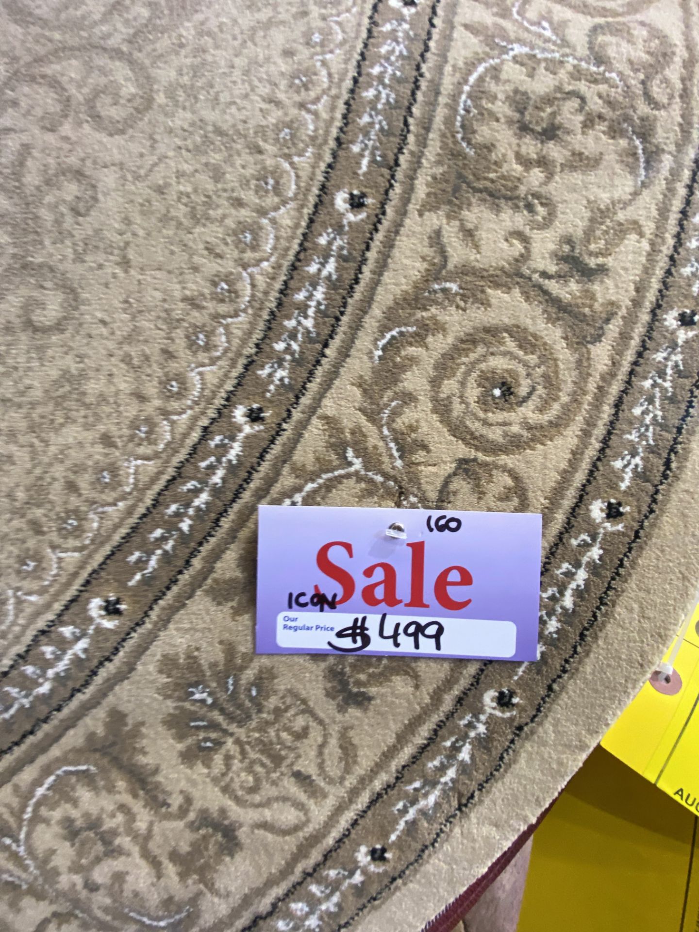 APPROX. 5' ROUND CARPET, ICON, MSRP $499 - Image 2 of 2