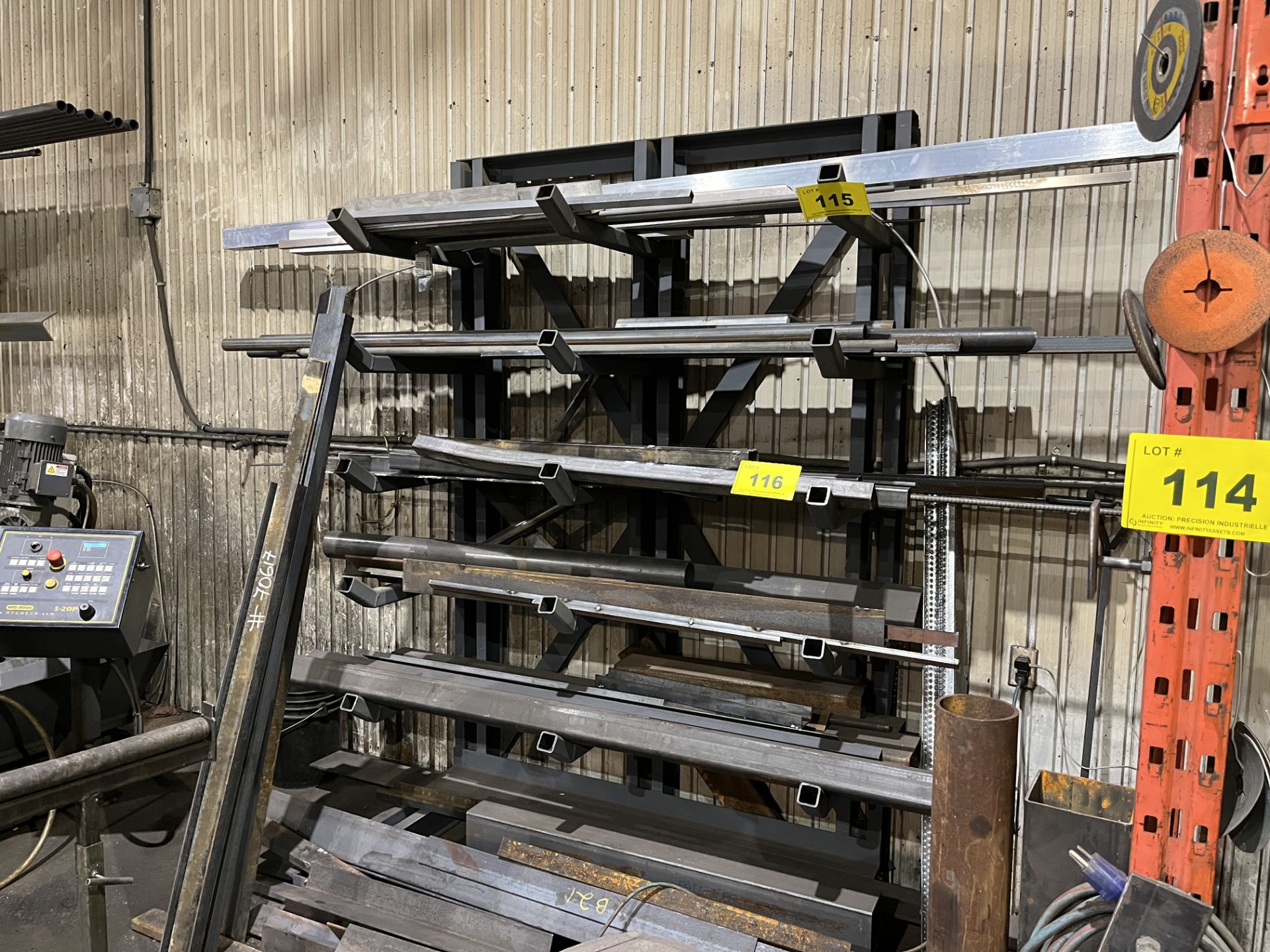 6-LEVEL CANTILEVER RACK (NO CONTENTS)