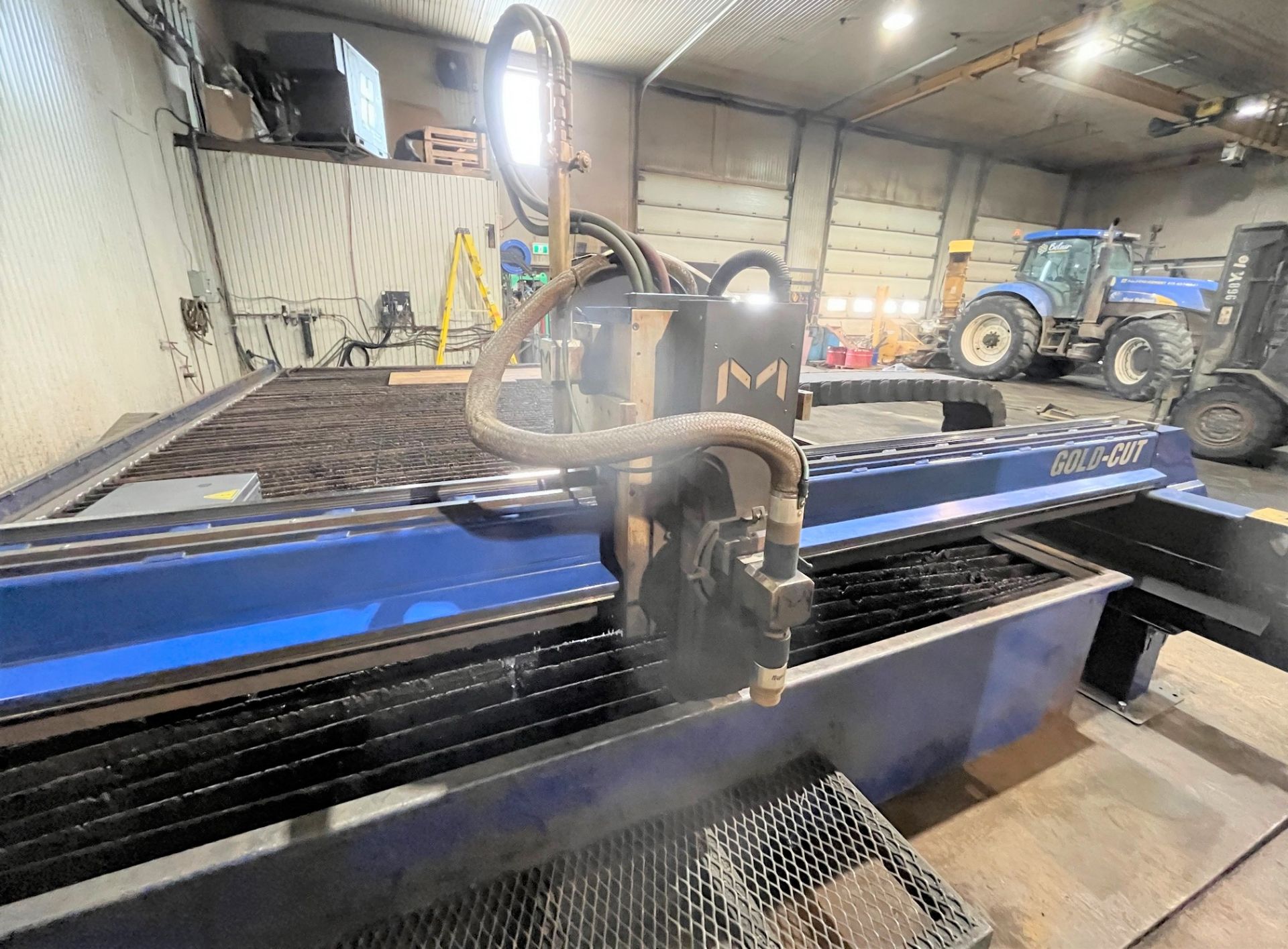 2016 MACHITECH GOLD CUT CNC PLASMA CUTTING TABLE, 400AMP WITH HYPERTHERM EDGE PRO CNC CONTROL, - Image 5 of 18