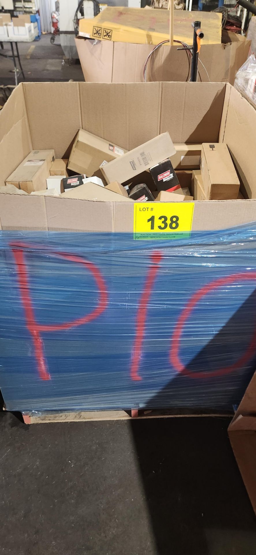 PALLET OF ASST. BALDWIN AIR FILTERS (SUBJECT TO BULK BID LOT 131)