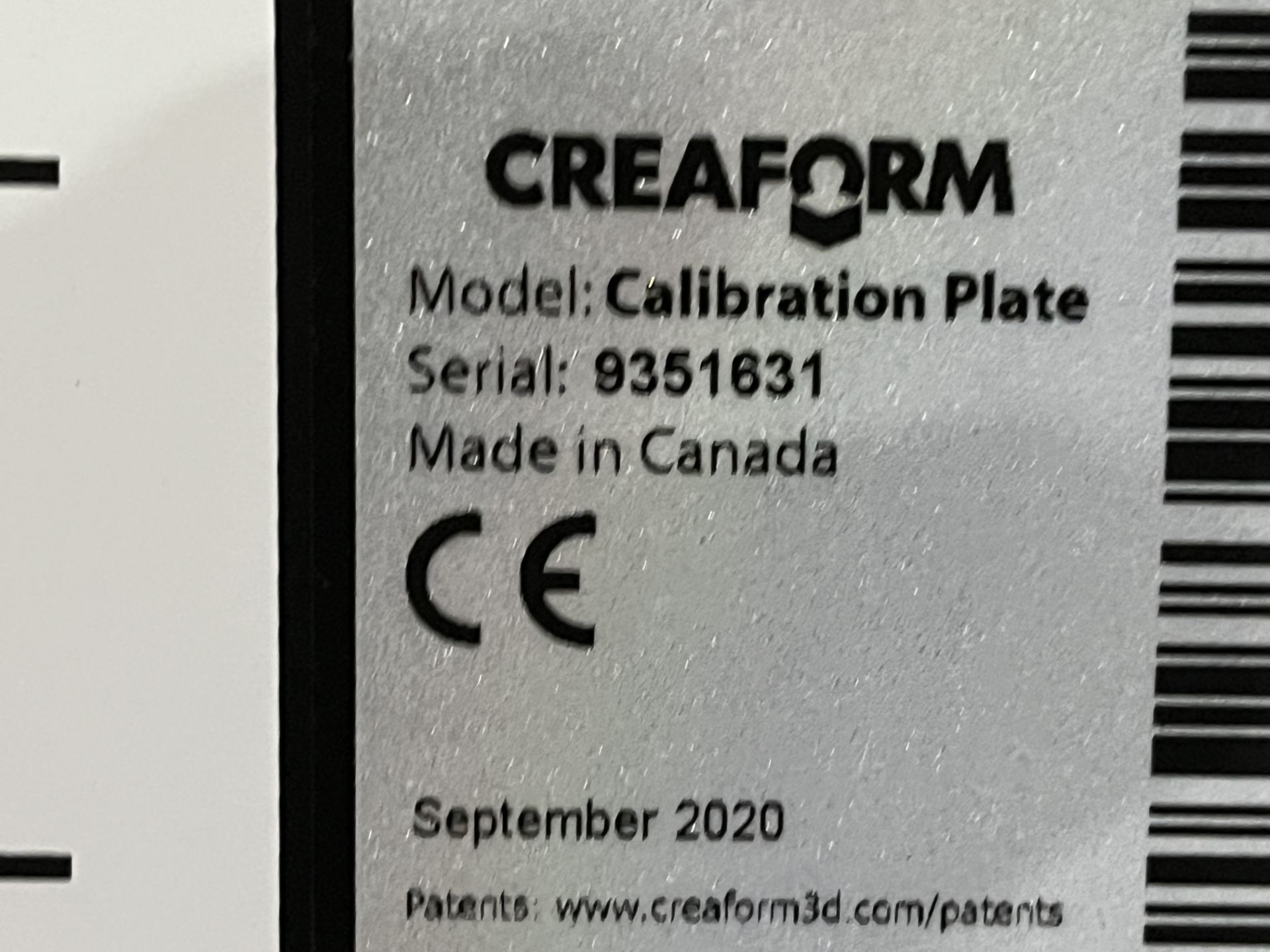 2020 CREAFORM GO!SCANSPARK HANDHELD 3D SCANNER WITH 15.4” X 15.4” SCAN AREA, 1.5M MEASURE RATE, 0. - Image 7 of 7