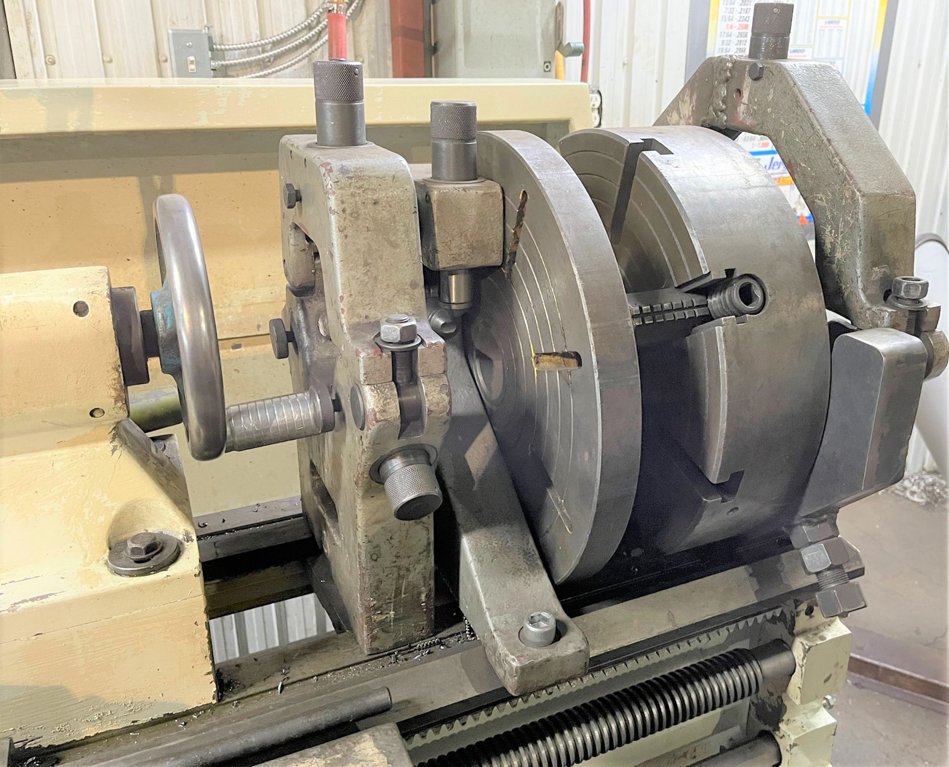 TOS SN 500N ENGINE LATHE, 20” SWING X 54” BETWEEN CENTERS, ACU-RITE DRO, W/ TOOLING, 12" 3-JAW - Image 6 of 11