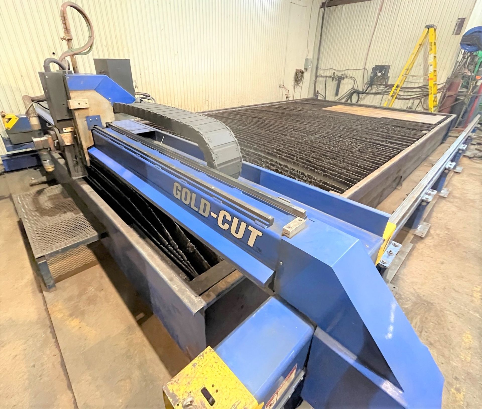 2016 MACHITECH GOLD CUT CNC PLASMA CUTTING TABLE, 400AMP WITH HYPERTHERM EDGE PRO CNC CONTROL, - Image 7 of 18