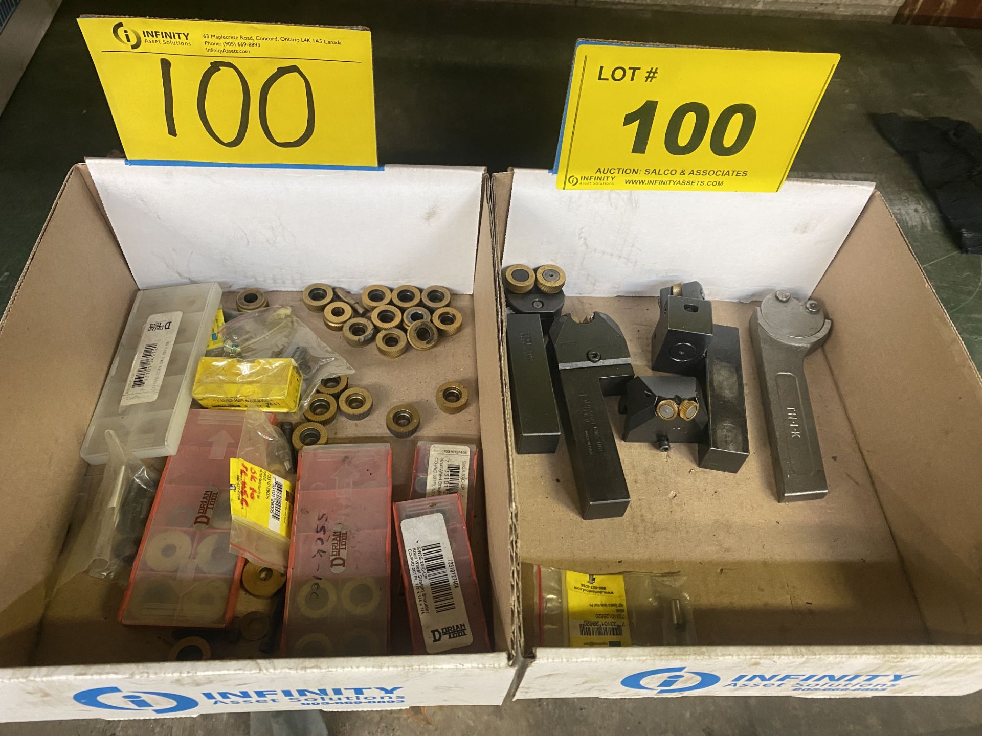 LOT CARBIDE LATHE TOOLING