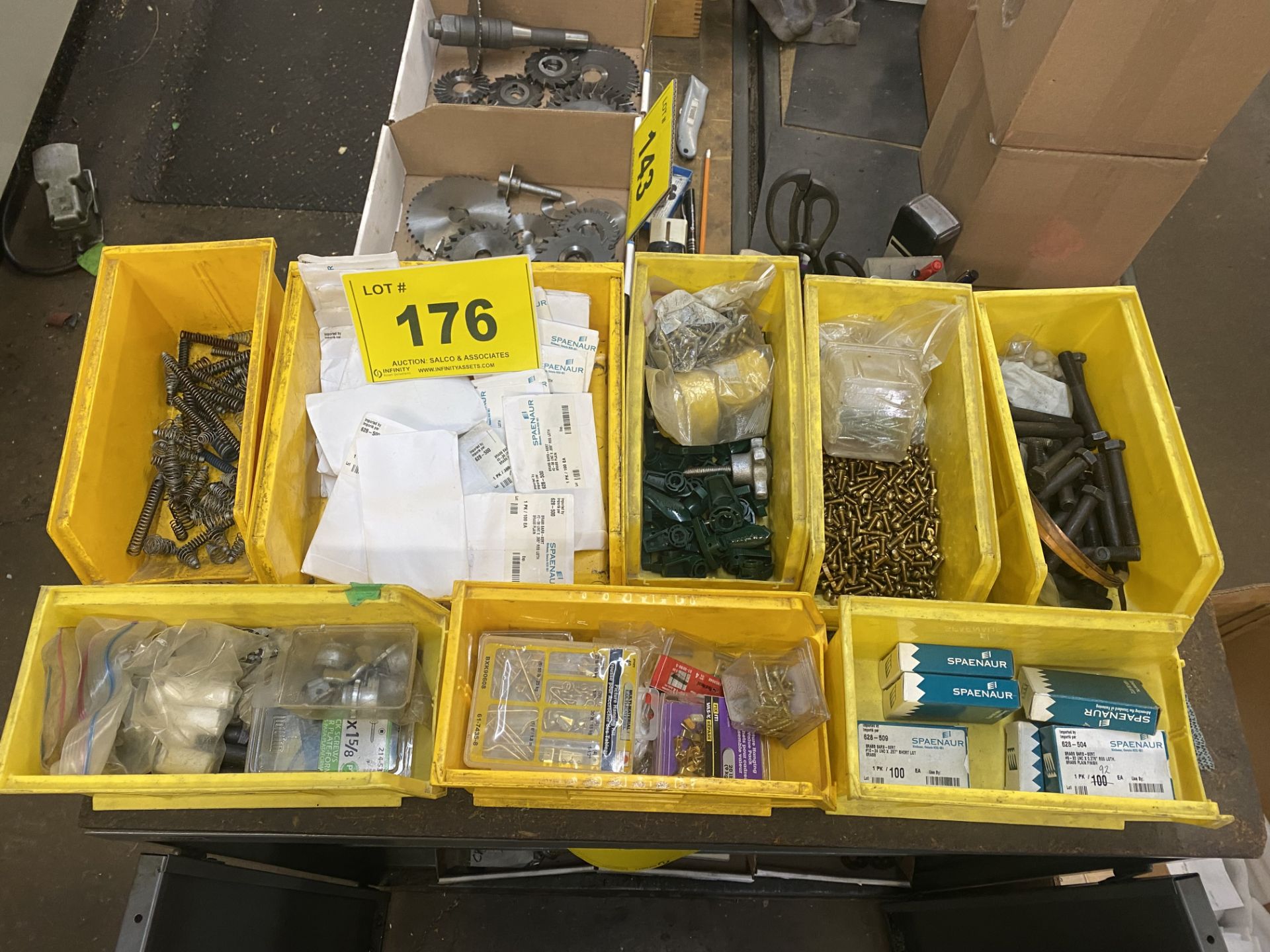 LOT ASST. BRASS, SCREWS, SPRINGS, ETC.