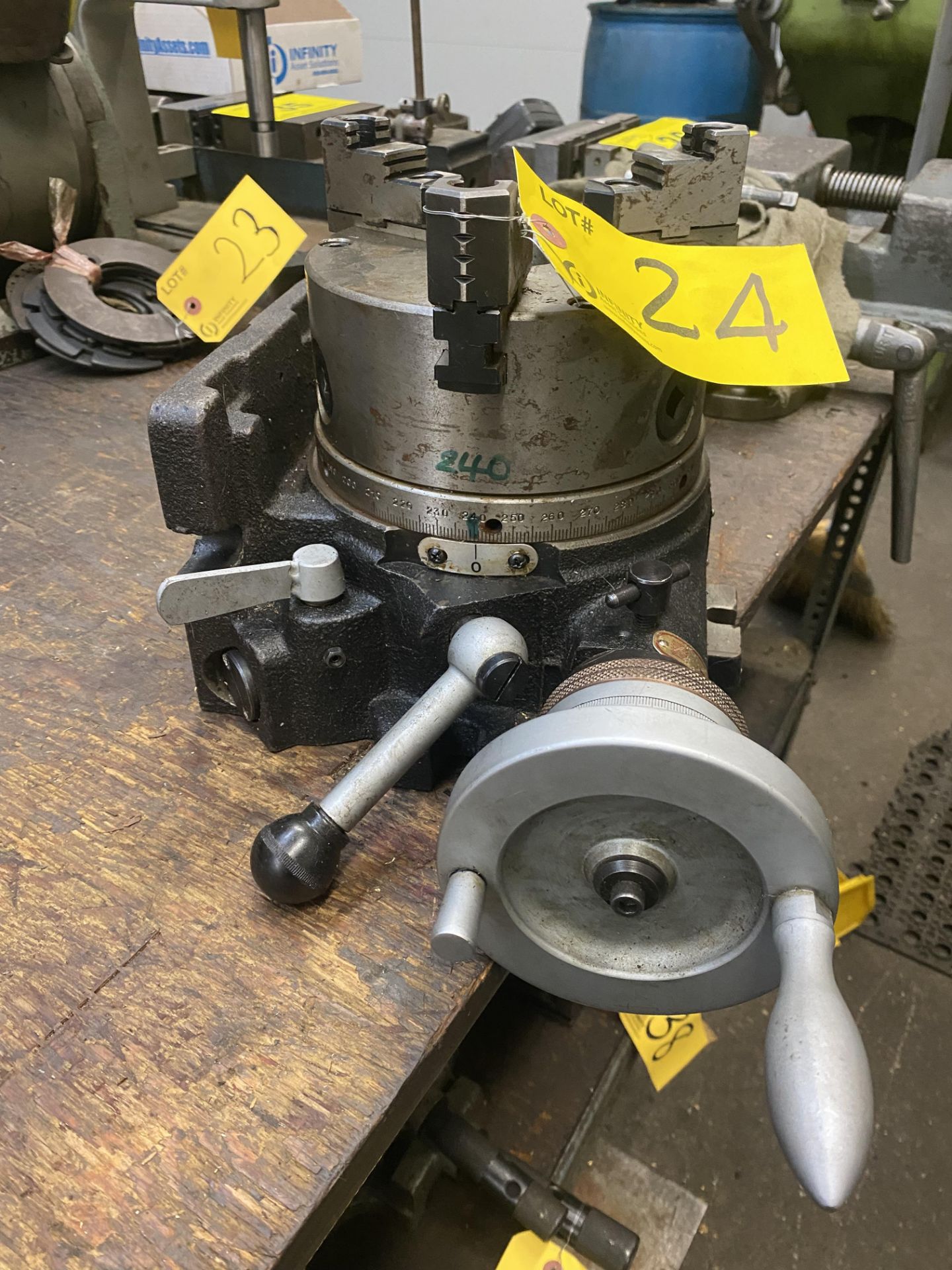 STM ROTARY TABLE W/ 3-JAW CHUCK - Image 2 of 5