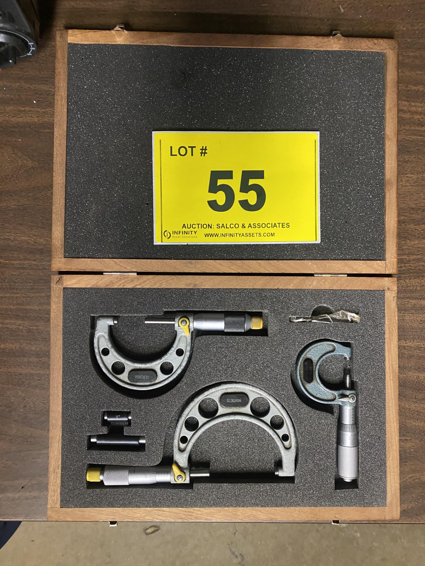 LOT OF ASIMETO 0-1", 1-2", 2-3" MICROMETERS