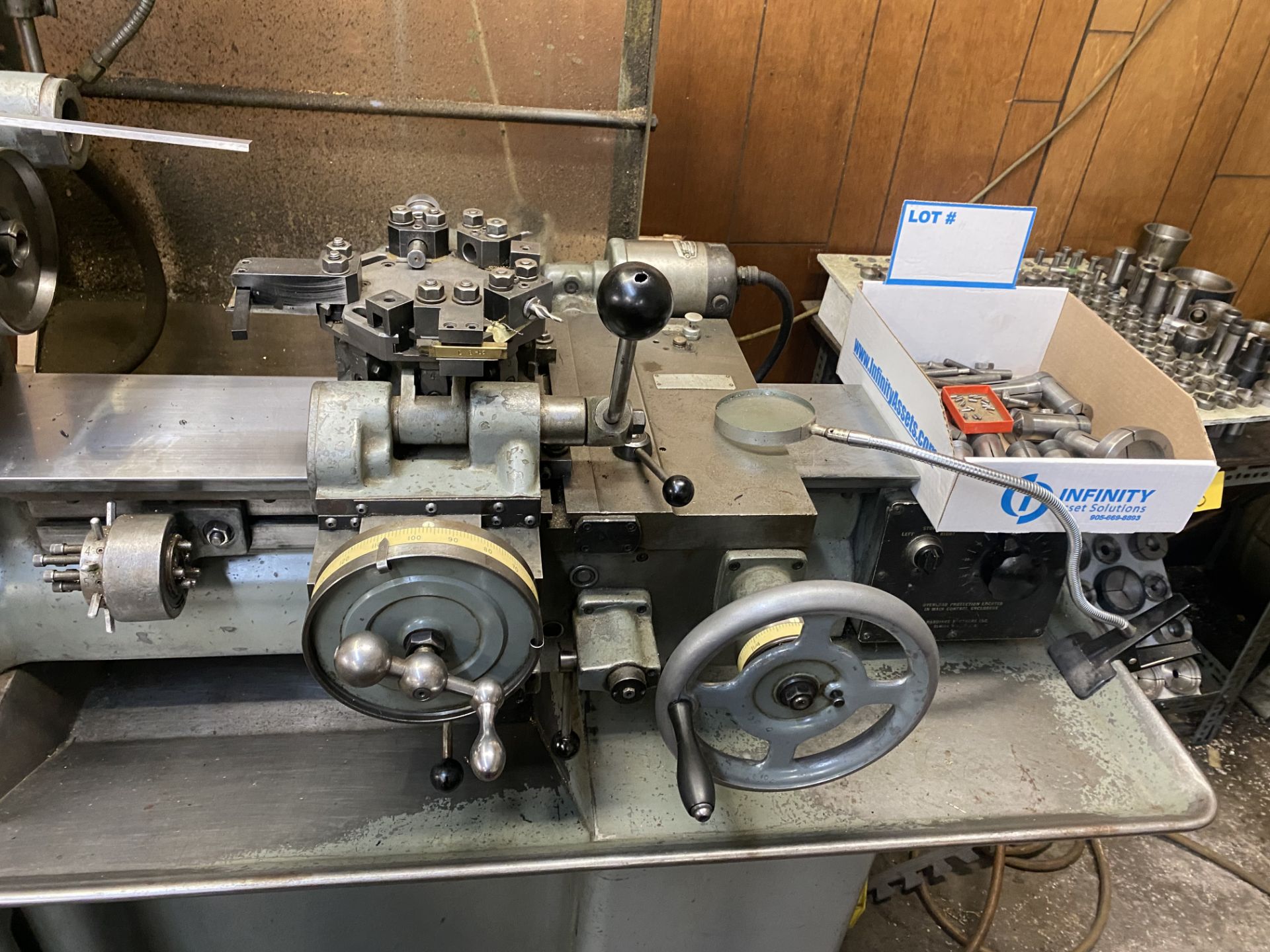 HARDINGE HC CHUCKER LATHE W/ ASST. TOOLING & 5C COLLETS - Image 14 of 22