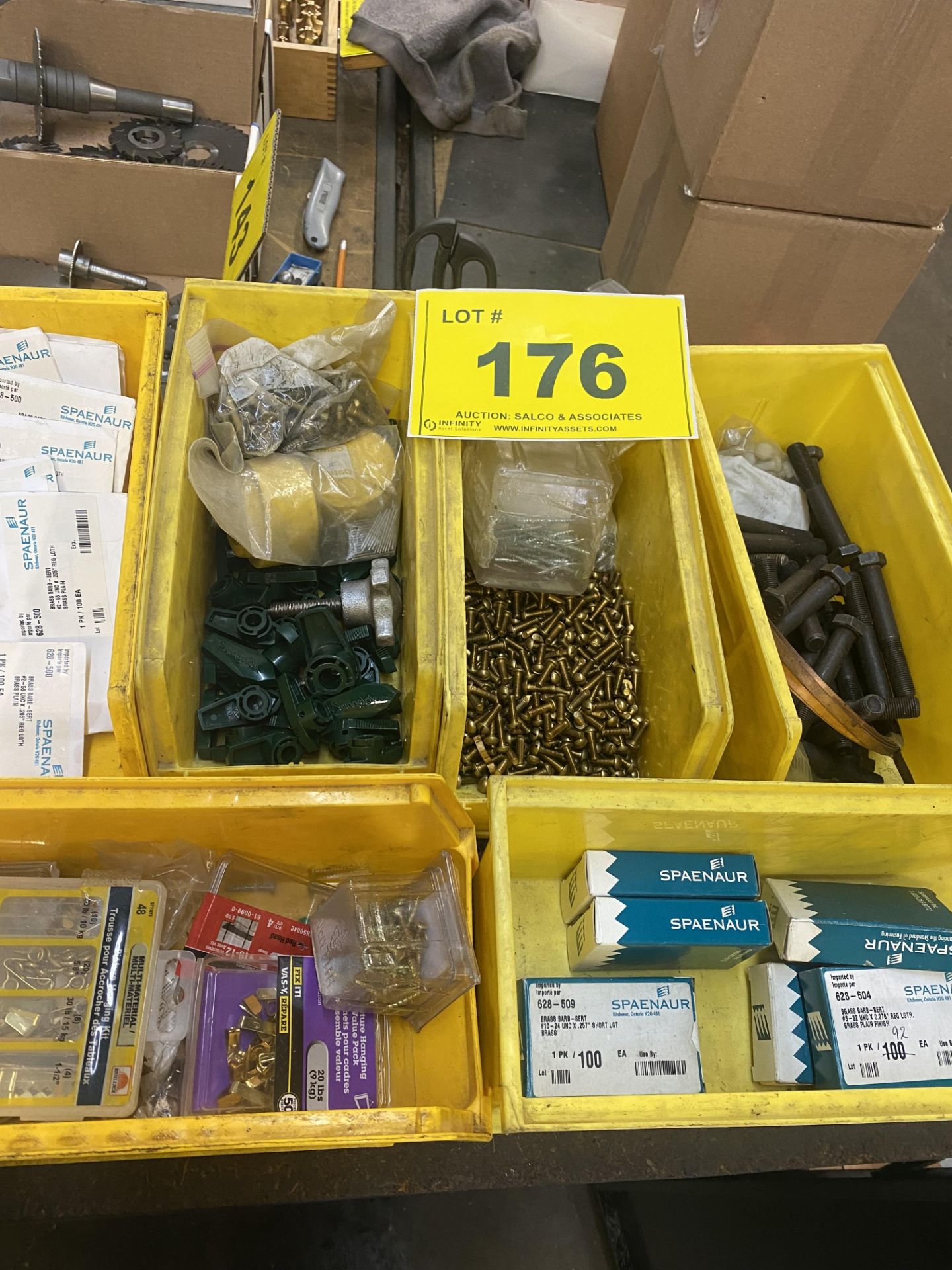 LOT ASST. BRASS, SCREWS, SPRINGS, ETC. - Image 3 of 3