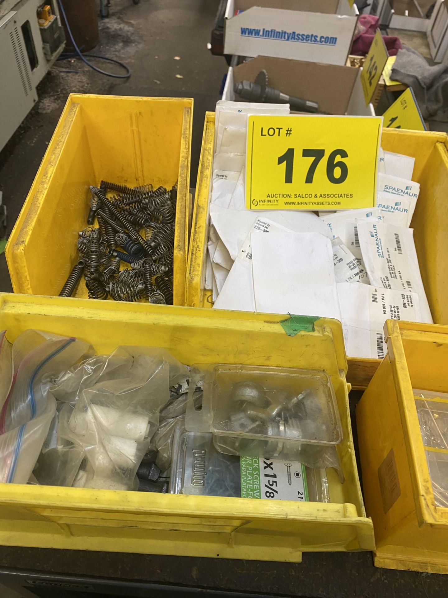 LOT ASST. BRASS, SCREWS, SPRINGS, ETC. - Image 2 of 3