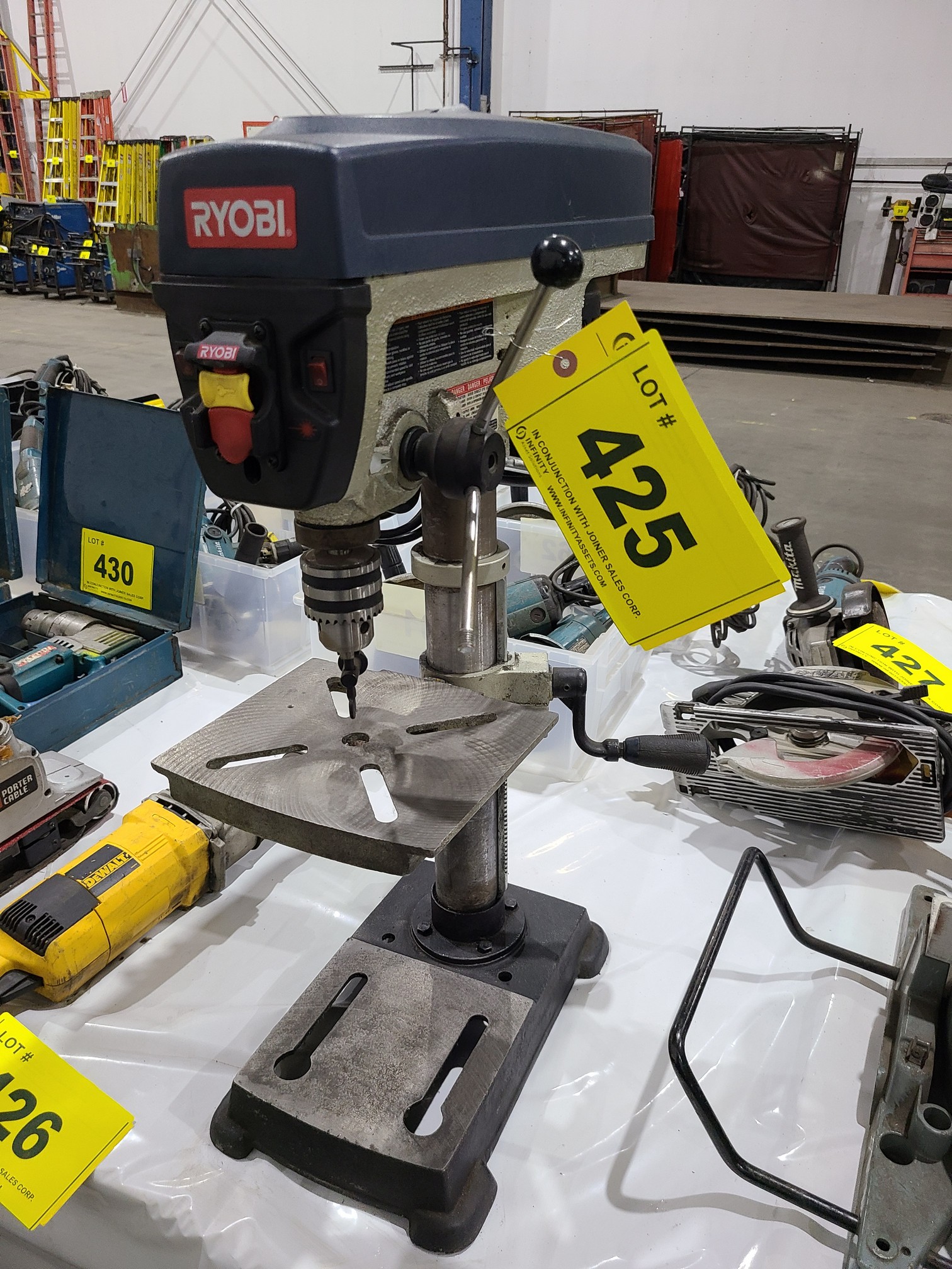 Image of Ryobi DP102L drill press on Best Buy website