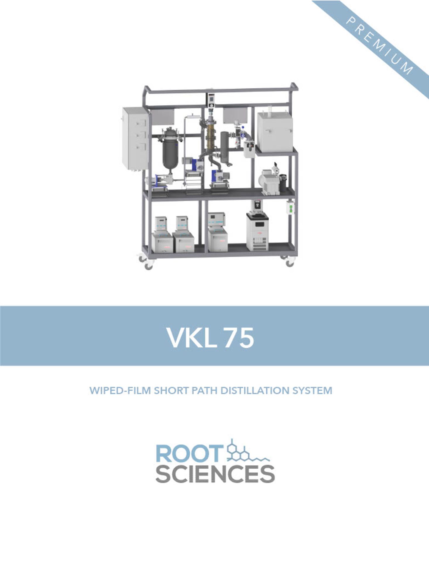 ROOTS SCIENCE VKL 70-5 WIPED FILM SHORT PATH DISTILLATION SYSTEM - 3.5 L/H MAX. FEED RATE, 1.3 L/H - Image 20 of 23