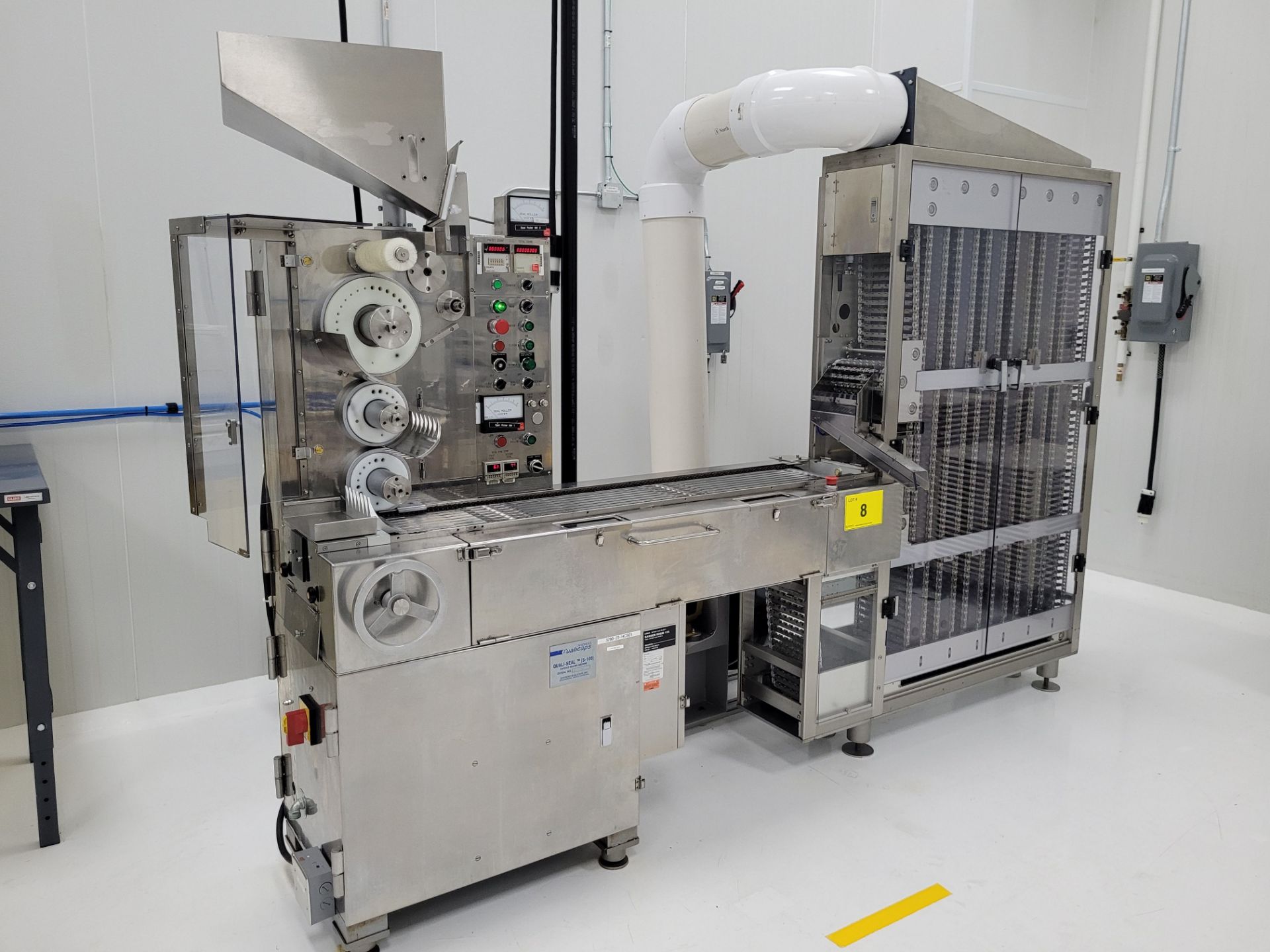 QUALICAPS QUALI-SEAL S-100 HICAPSEAL FULLY AUTOMATIC HARD CAPSULE SEALING MACHINE, PRODUCTION UP